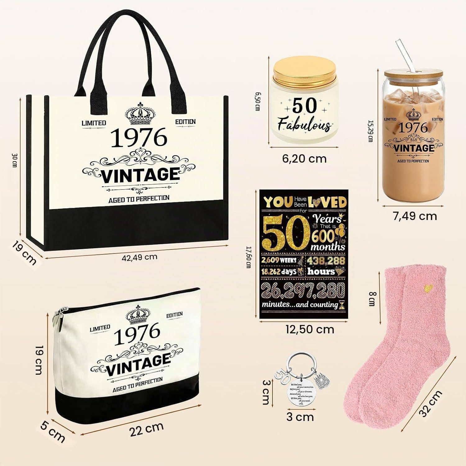 Collage von personalisierten Geschenkartikeln mit gedruckten 