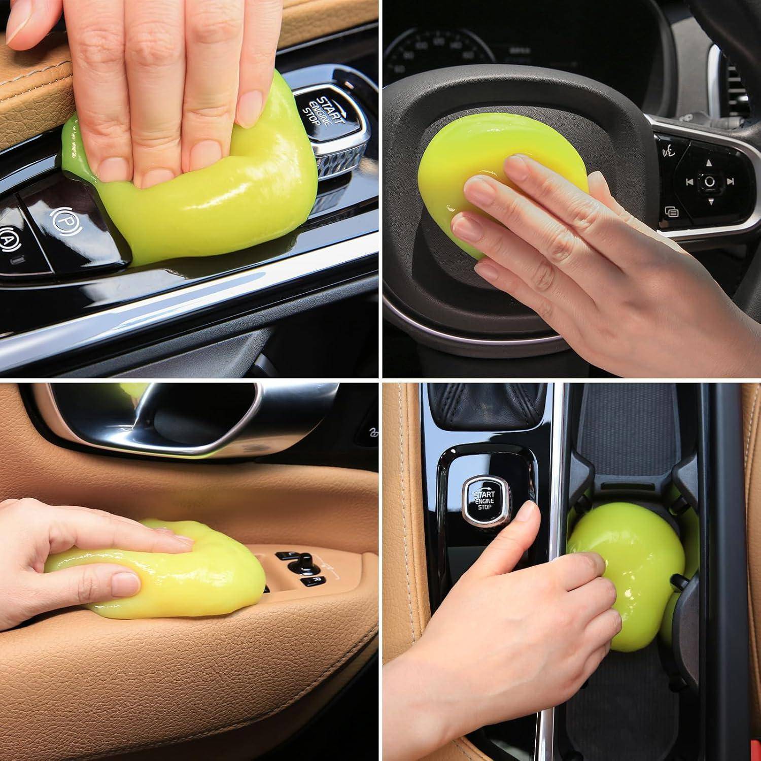 Auto Reinigungsgel für den Innenraum, Tastatur Reiniger, Reinigungsknete Auto, Widerverwendbare Auto Reinigungsgel für Laptops, Fernbedienung, Auto