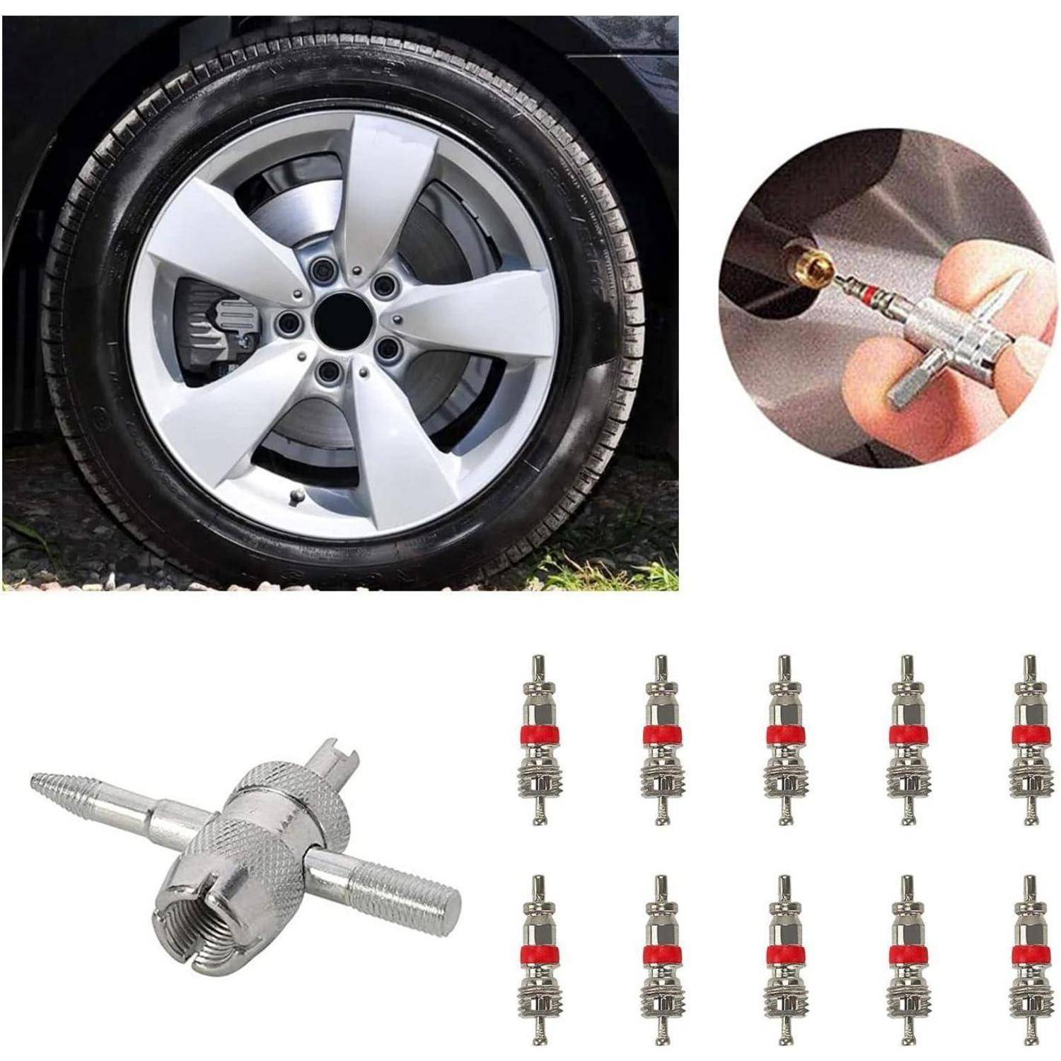 VonLux Reifenreparaturset Auto Reifen Reparaturset 67tlg Heavy Duty Flat Reifen Reparatur Set, Flicken Satz, Schlauchlose Autoreifen Flickzeug