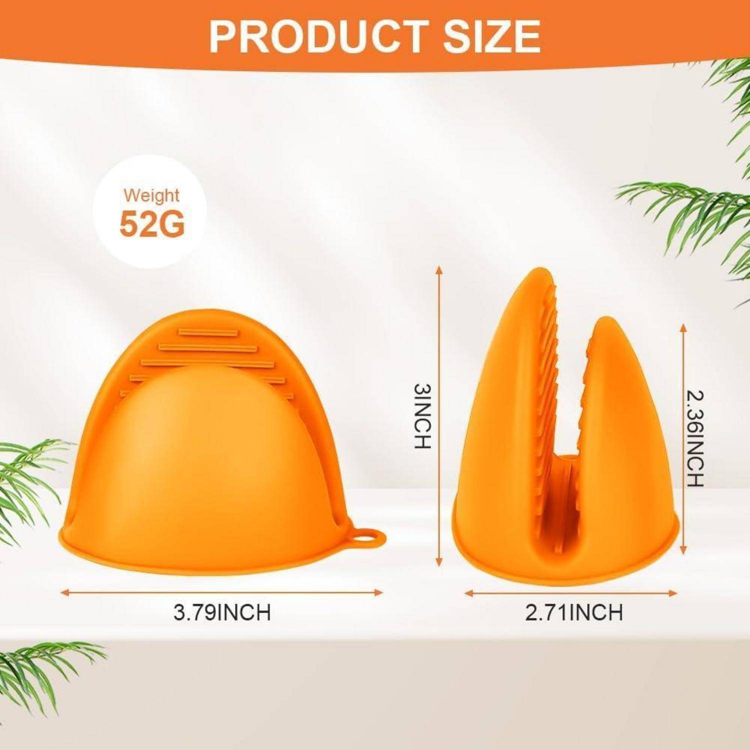 AUAUY 1 Paar Silikon Ofenhandschuhe Verdicken, Mini-Ofenhandschuh Anti-Rutsch Hitzebeständige Silikon Topflappen, Mini Ofen Mitts, wasserdichte
