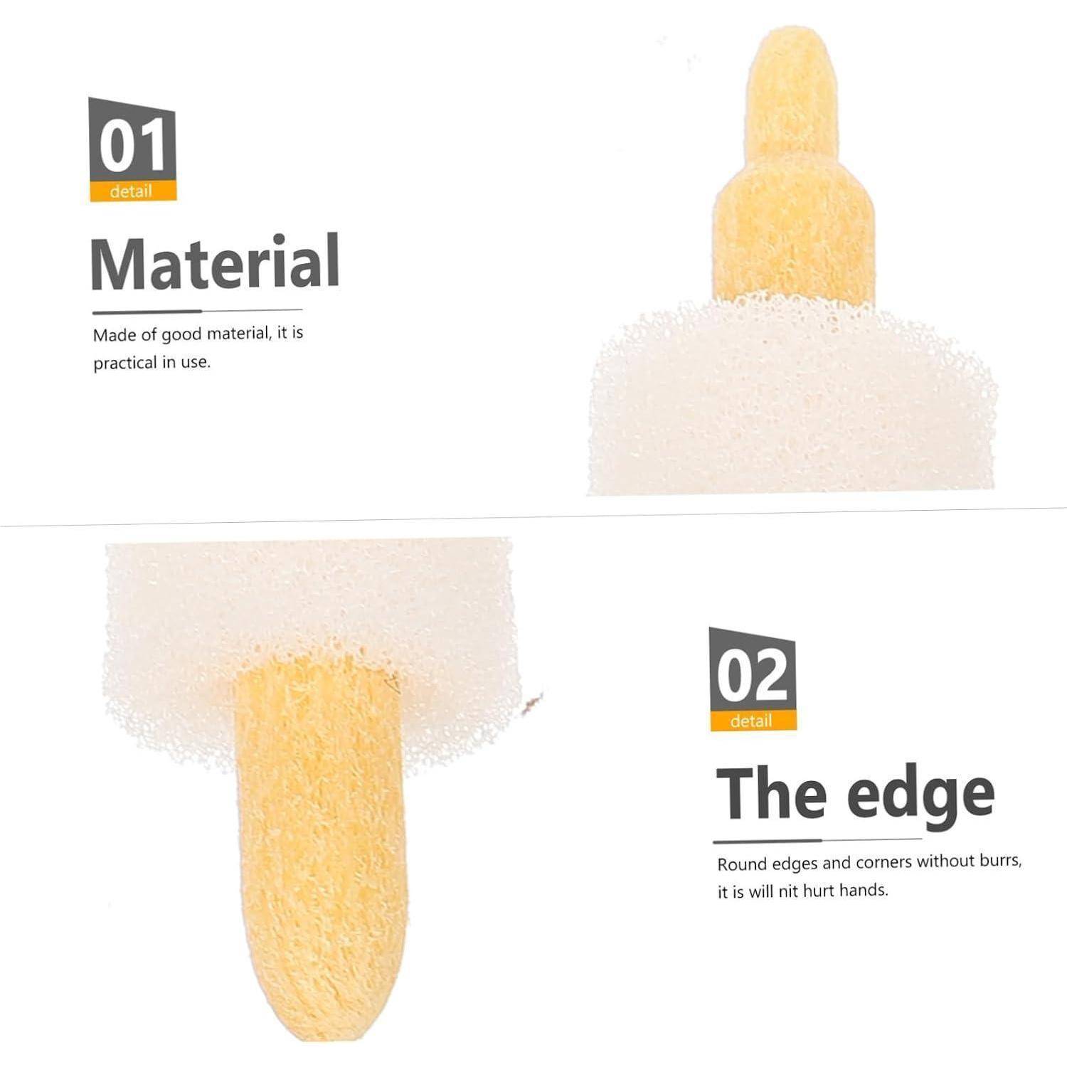 Produktbild mit zwei hervorgehobenen Details: „Material