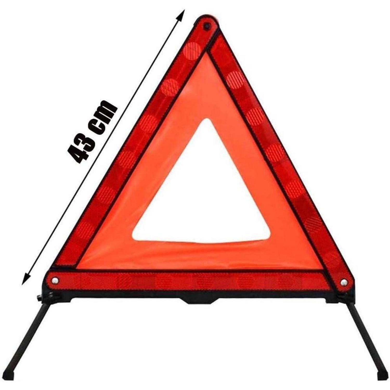 Warndreieck Euro mit Aufbewahrungsbox, ECE RED,2 Pack