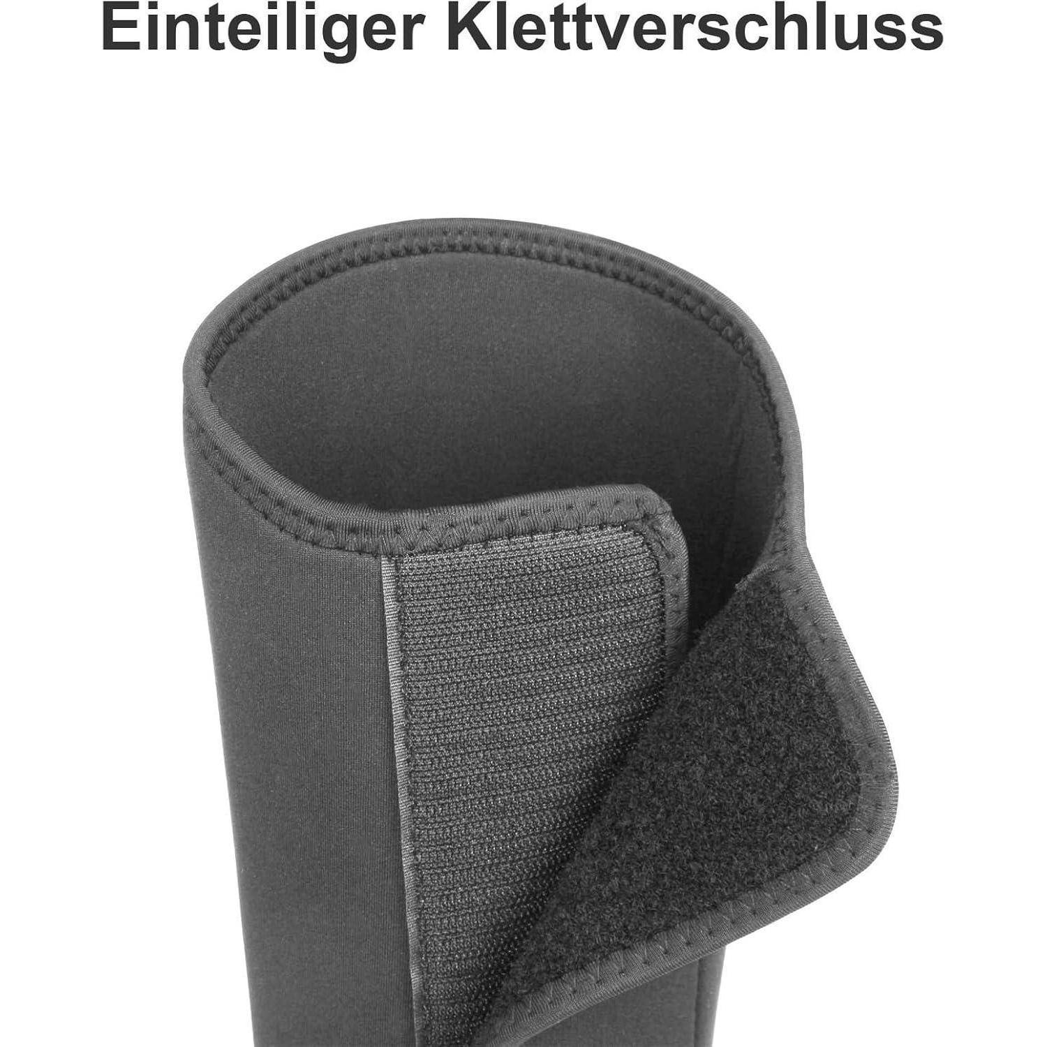 Dunkelgraues einteiliges Klettband mit Verschlusssystem, aufgerollt dargestellt, um die innere Haftungsfläche zu zeigen.
