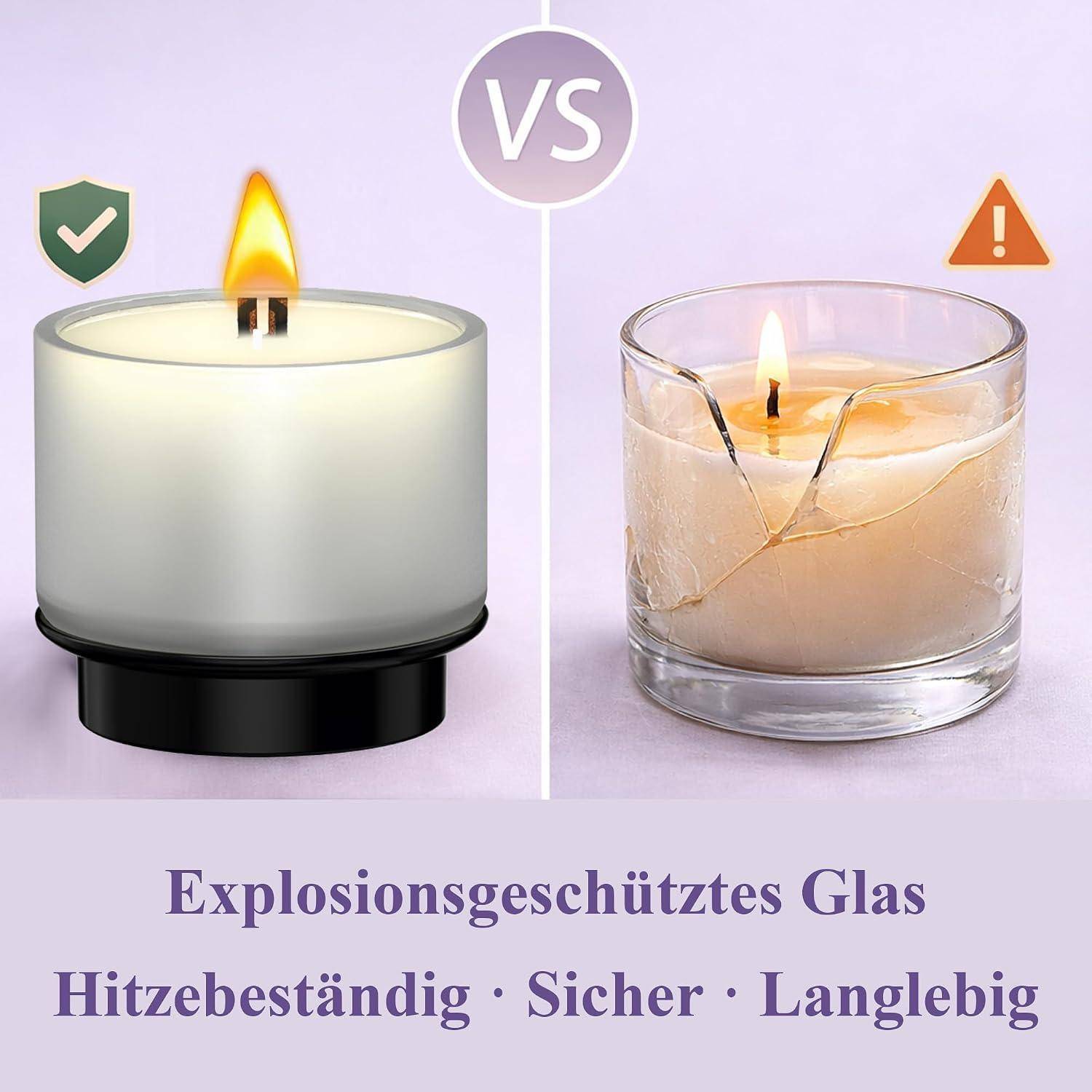 Intelligente Duftkerzen Nachfüllung Fröhlicher Moment | 4,25oz natürliches Sojawachs, bis 35h Brenndauer. Aromen: Schwarze Johannisbeere, Birne, Ir