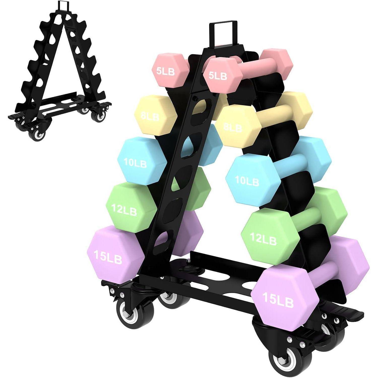 Hantelständer Kurzhantel Rack Gewichtsaufbewahrungsorganisator für Hanteln accessories-Gymnastikhanteln-perfekt für das Fitnessstudio zu Hause für