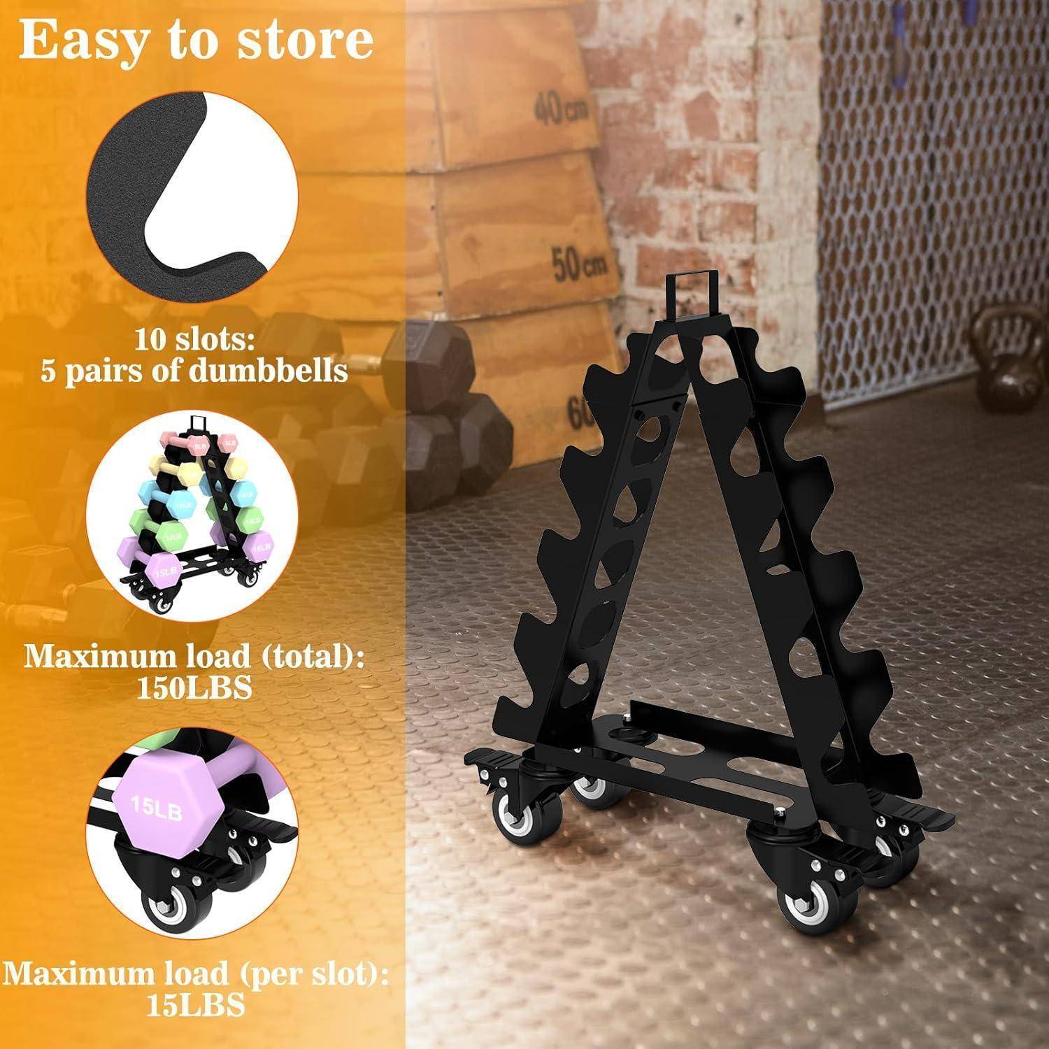 Hantelständer Kurzhantel Rack Gewichtsaufbewahrungsorganisator für Hanteln accessories-Gymnastikhanteln-perfekt für das Fitnessstudio zu Hause für