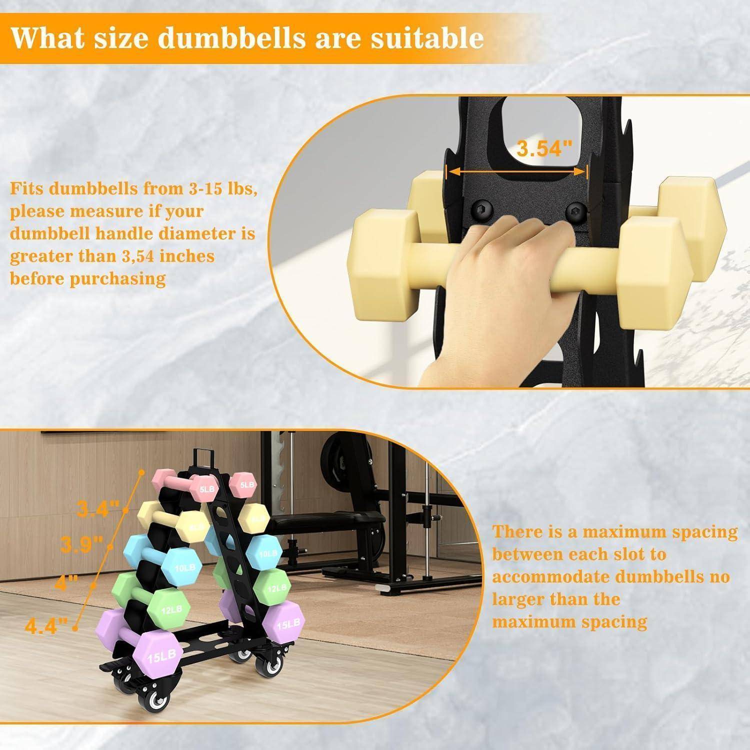 Hantelständer Kurzhantel Rack Gewichtsaufbewahrungsorganisator für Hanteln accessories-Gymnastikhanteln-perfekt für das Fitnessstudio zu Hause für