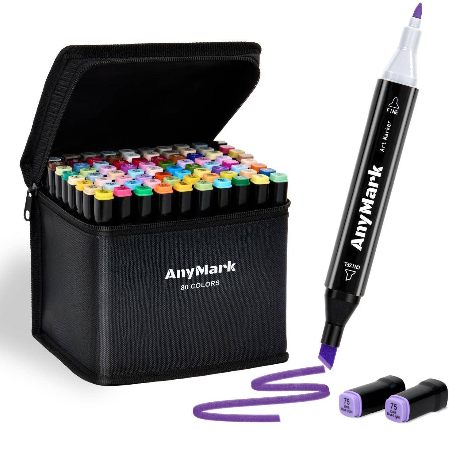 Offene schwarze AnyMark-Kassette mit der Aufschrift 