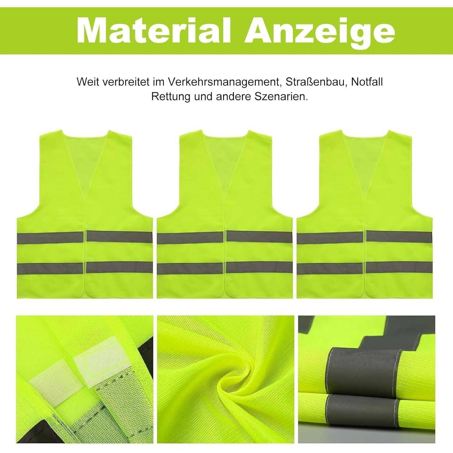Infografik mit dem Titel „Materialanzeige