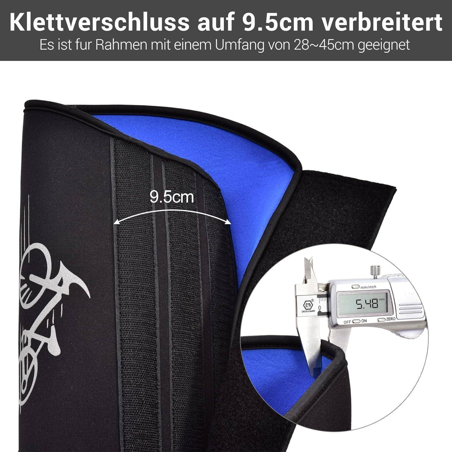 E-Bike Akku Schutzhülle, [Für 28-45 cm Rahmenumfang], Thermoschutzhülle fürs E Bike, Schützt vor Kälte und Schmutz, Neopren Akku Schutz, Akku Sc