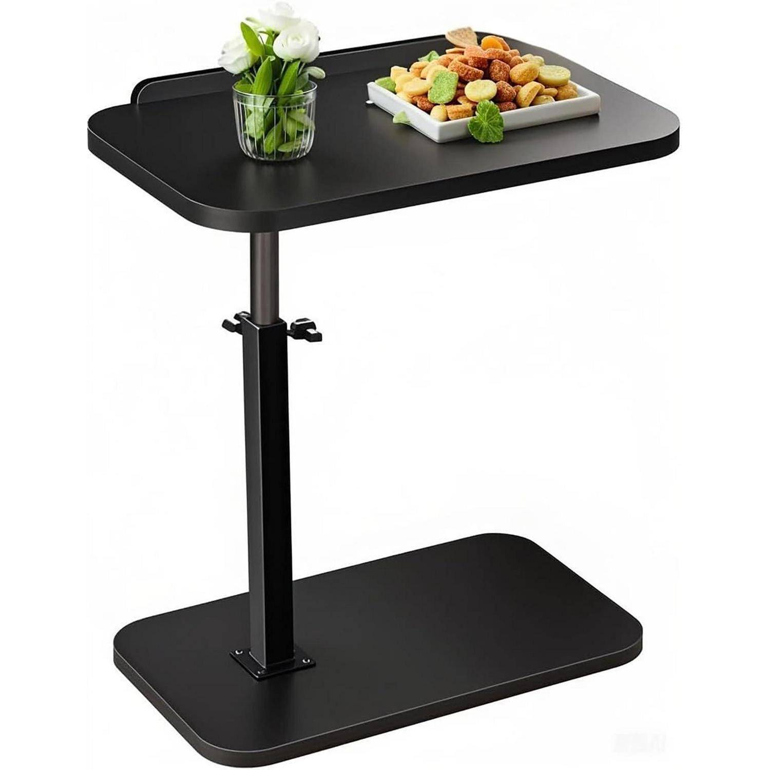 C-Tisch-Beistelltisch höhenverstellbar Laptop-Tisch für Couch, Bett, Leseecke C-förmiger Beistelltisch für Couch 360° drehbarer TV-Tablett Coucht