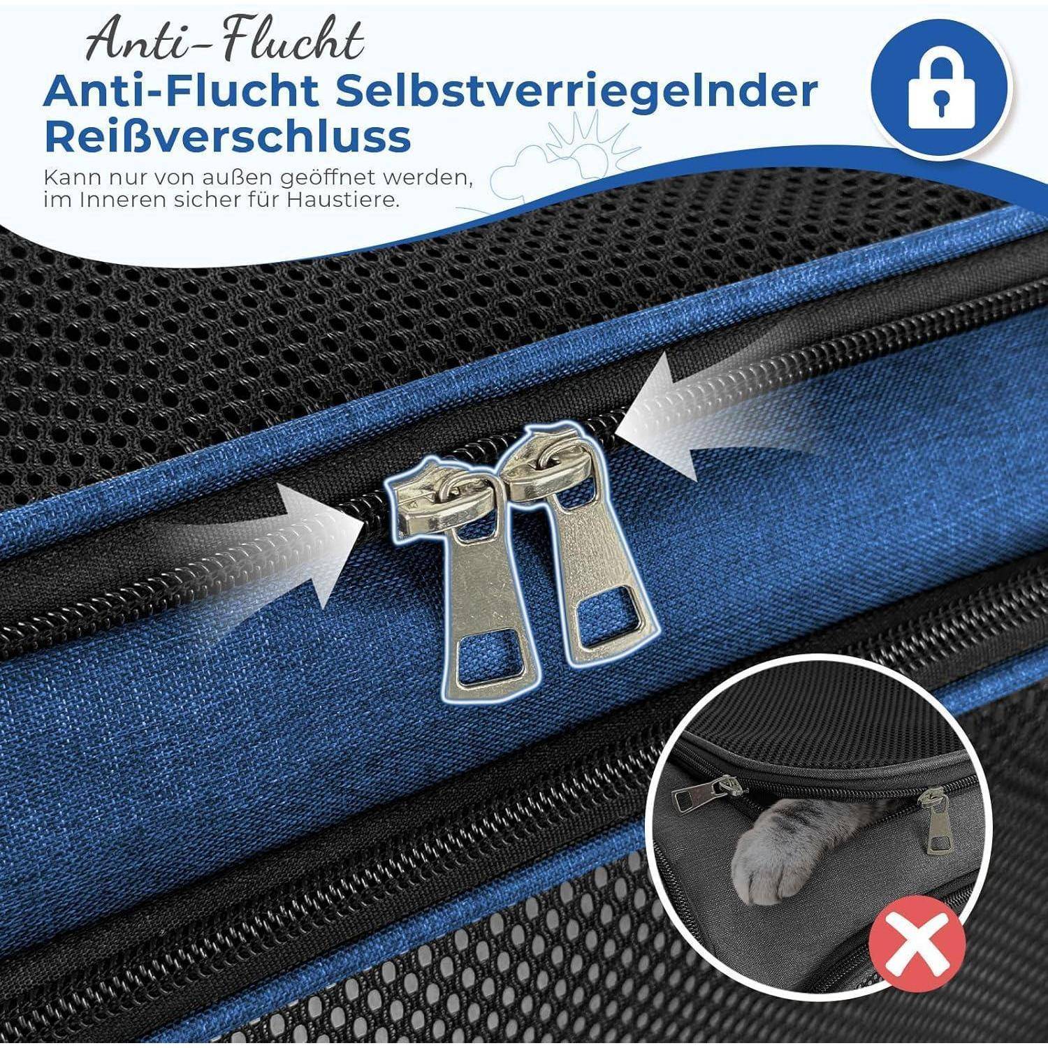 Transporttasche für Katze Hund, Hundetransportbox, Faltbare Katzentransportbox, tragbar, 5kg Katzen Hunde Tragebox, für mittelgroße Hunde, Katze (D