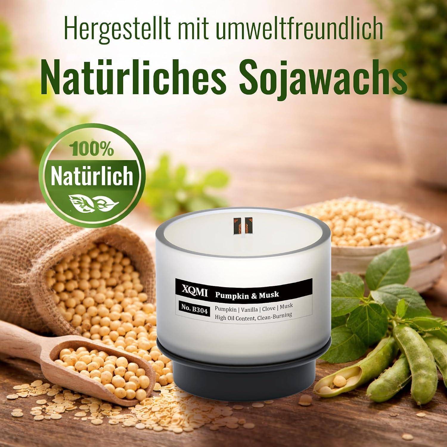 Duftkerzen, 4 Düft Kerze Ersatzöl für Duftkerzen Natürliche Soyawachs Aromakerzen 35 Stunden Brenndauer, Perfekte Geschenke für Frauen zum Geburt