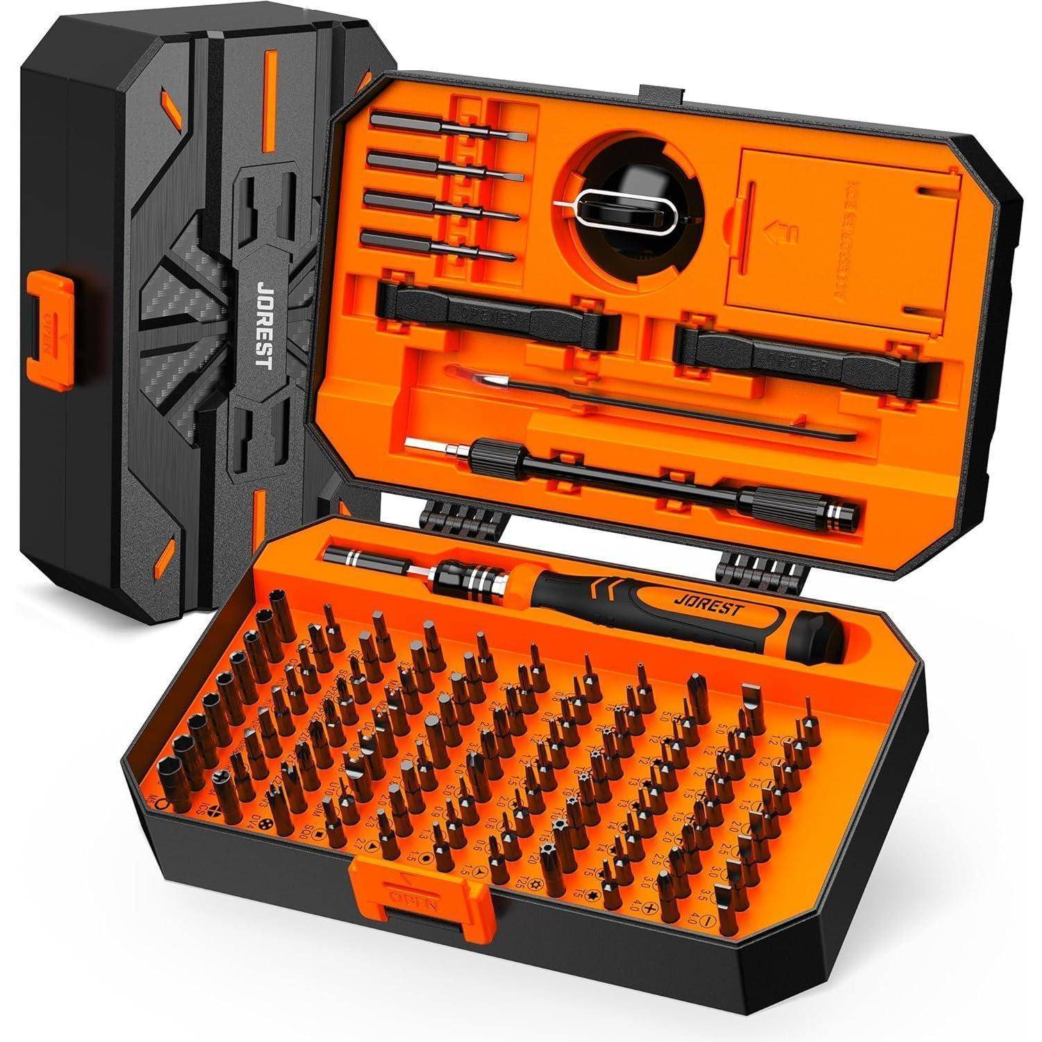 JOREST 115 in 1 Mini Feinmechaniker Schraubendreher Set, Geburtstag Werkzeug Geschenke für Männer, Magnetisches Reparaturwerkzeug Set für PC, Lapto