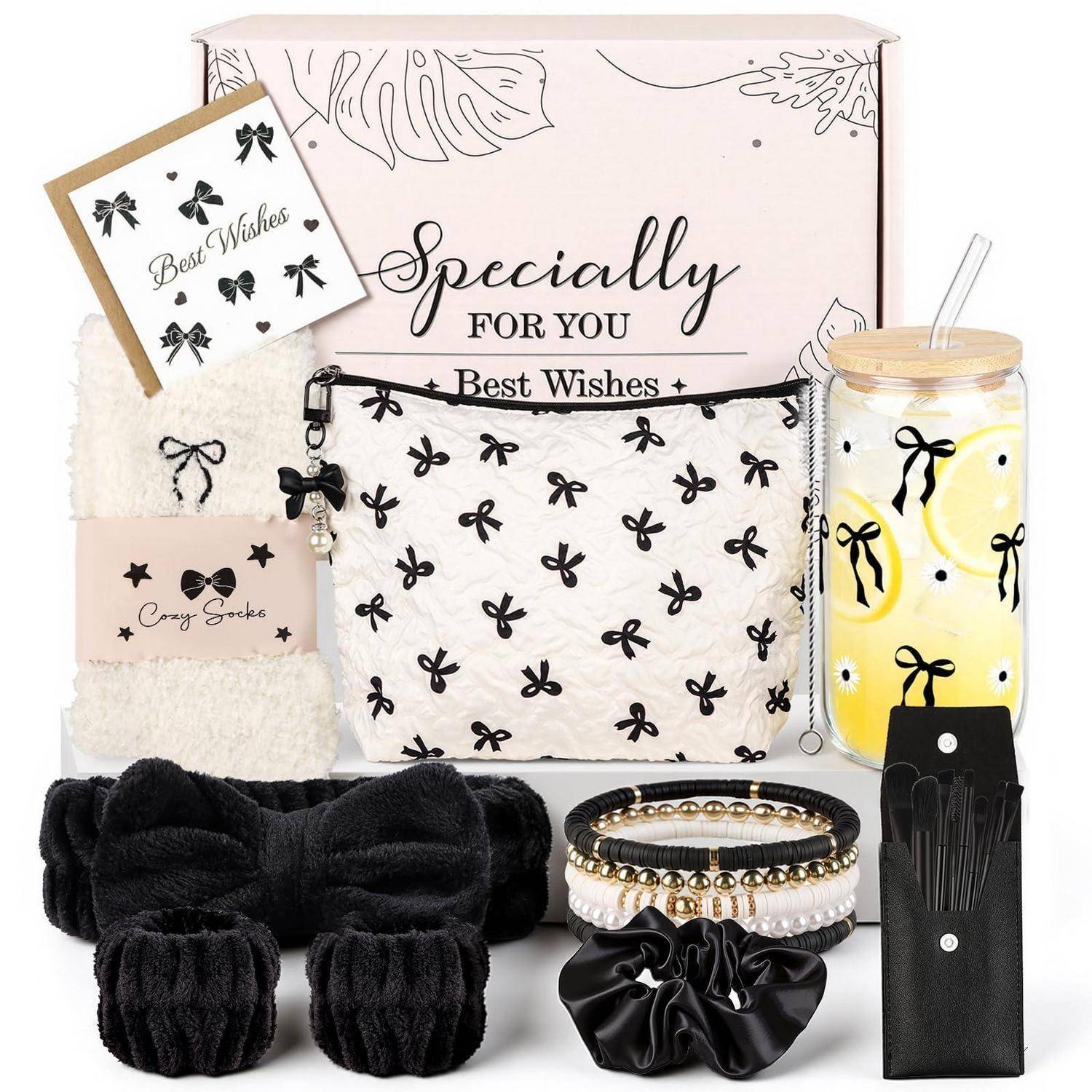 Geschenkset mit schleifen-inspirierten Artikeln, einschließlich einer „Besonders für dich