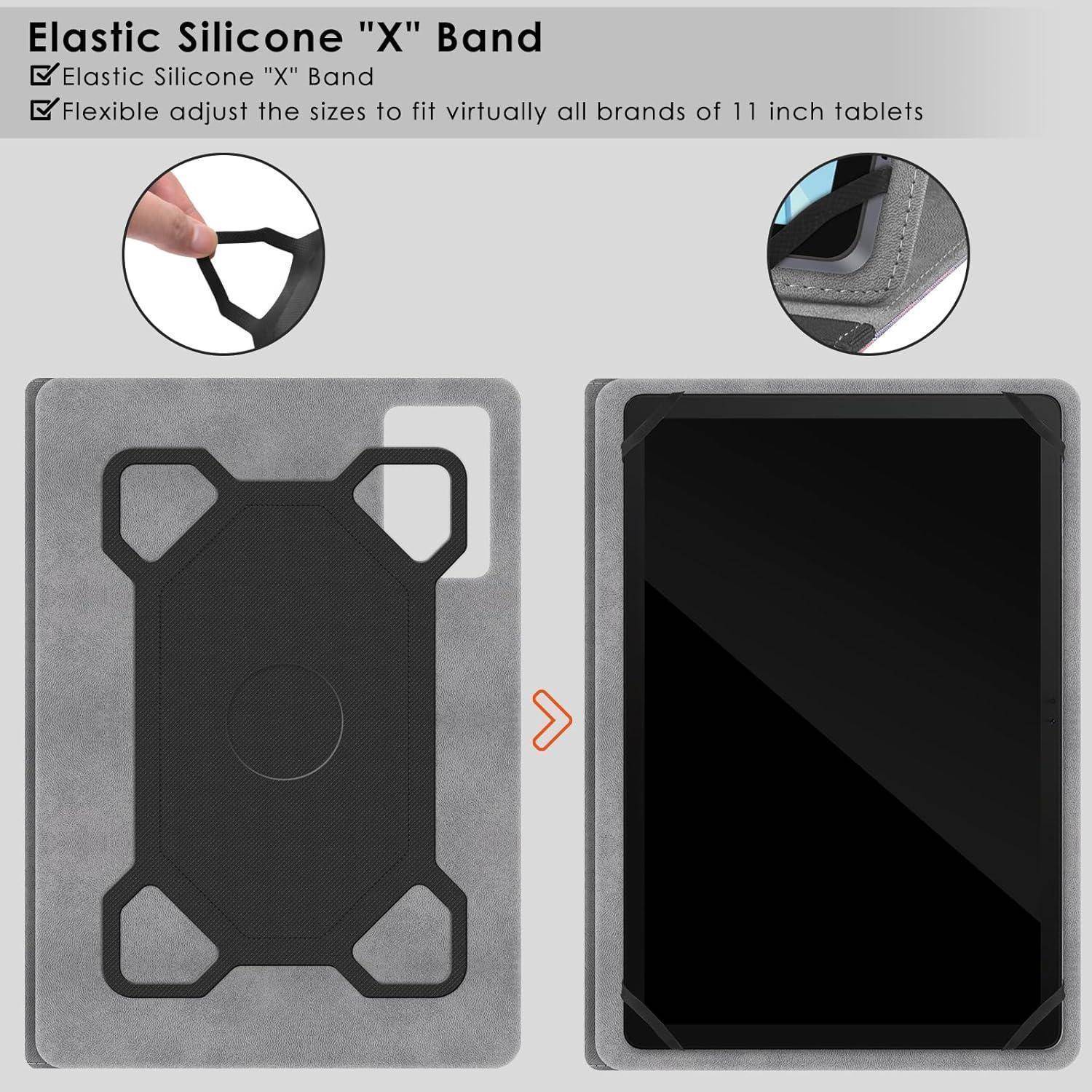 KATUMO Universal Hülle für 11 Zoll Tablet, Cover Case für Blackview Tab90/Laptok/Freeski/DOOGEE U11/T30E/TABWEE/FEONAL/Dghrti/Biegedy/MAXLEGEN X11/
