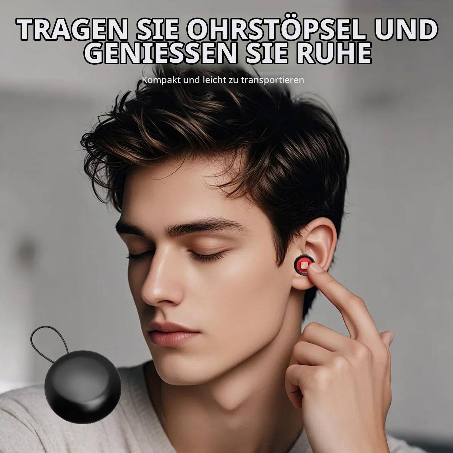 2 Paar Motorrad Ohrstöpsel Windgeräusche, Artevive Ohrstöpsel, Gehörschutz Motorrad, Moto Earplugs und 4 Größen in XS/S/M/L, D