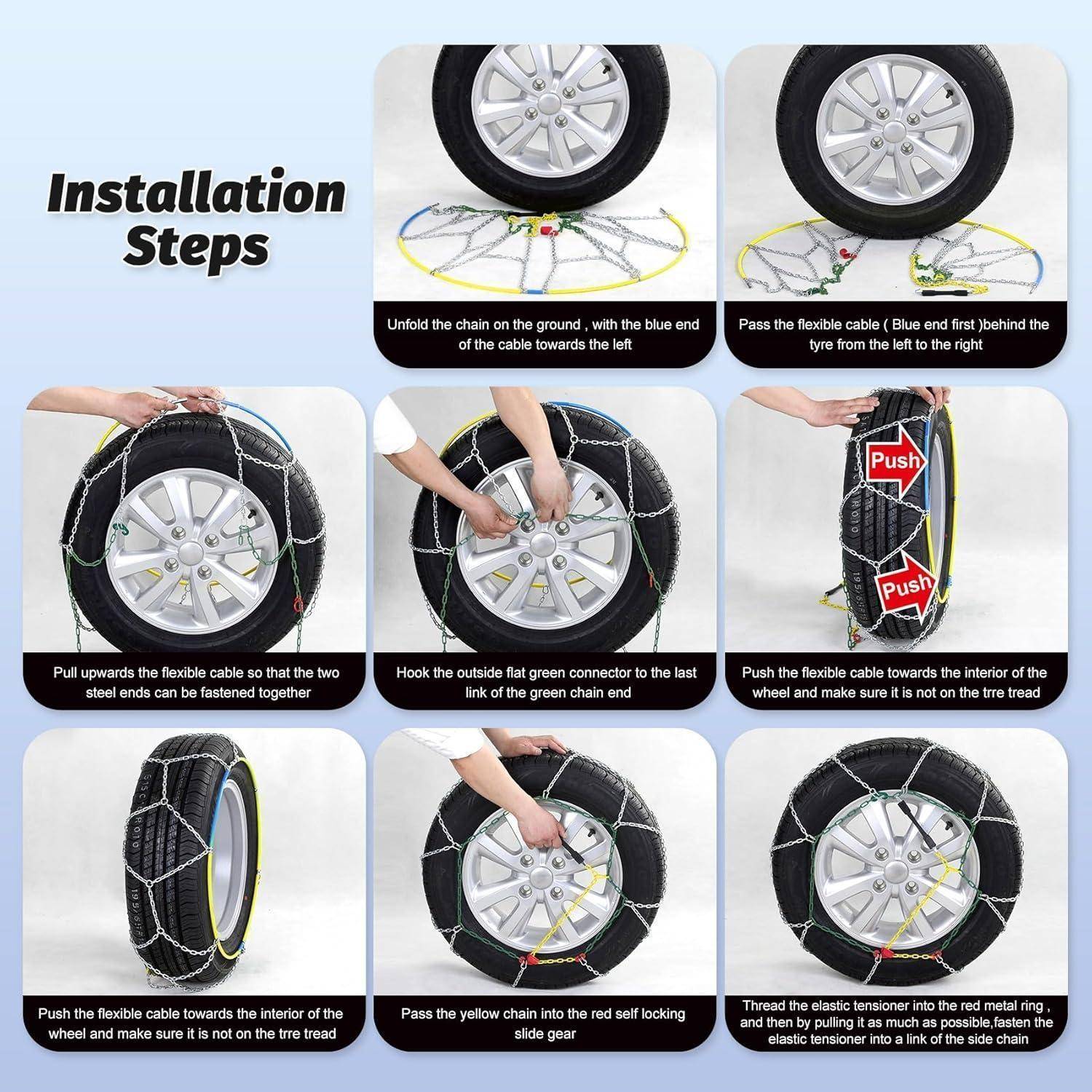 Infografik mit dem Titel „Installationsschritte