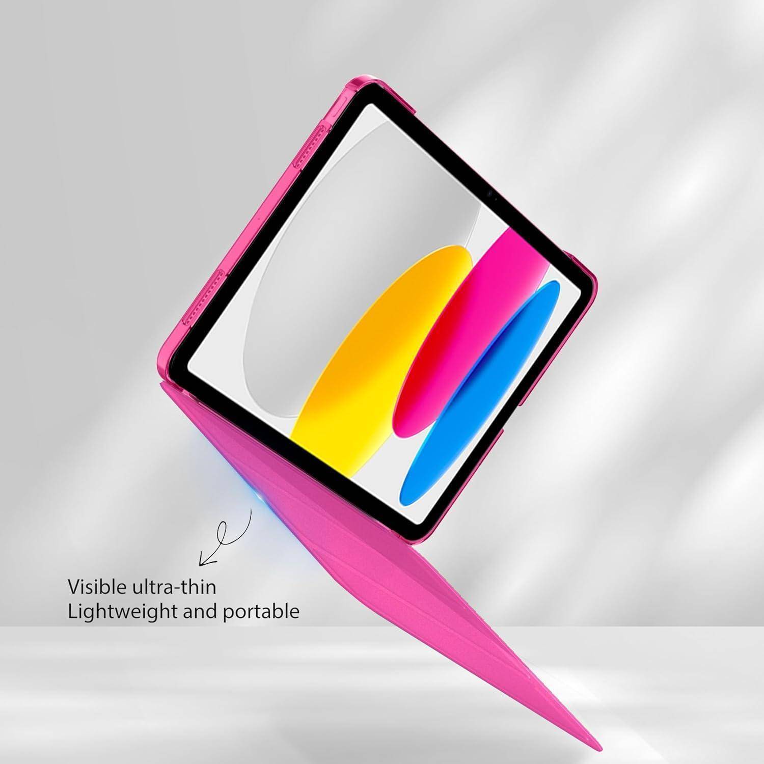 EasyAcc Hülle für iPad A16 11. Generation/iPad 10. Generation 10.9 Zoll, Ultra Dünn Cover mit Auto Schlaf/Aufwach Funktion Schutzhülle Case, Pitay