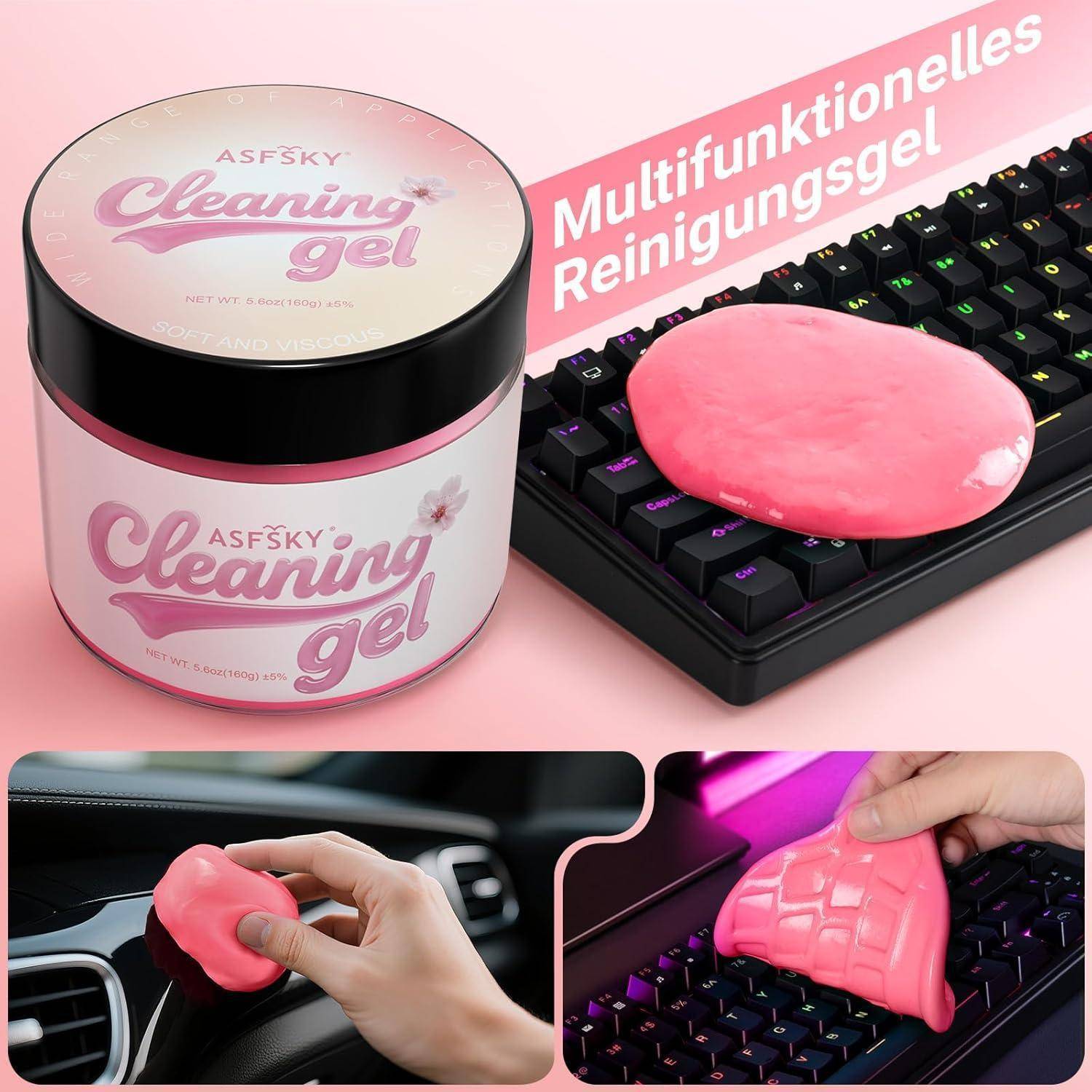 ASFSKY Tastatur Reinigungsgel Auto Reinigungsgel für den Innenraum Auto Schleim Reiniger Auto Zubehör Innenraum Cleaning Gel Universeller für Lapto