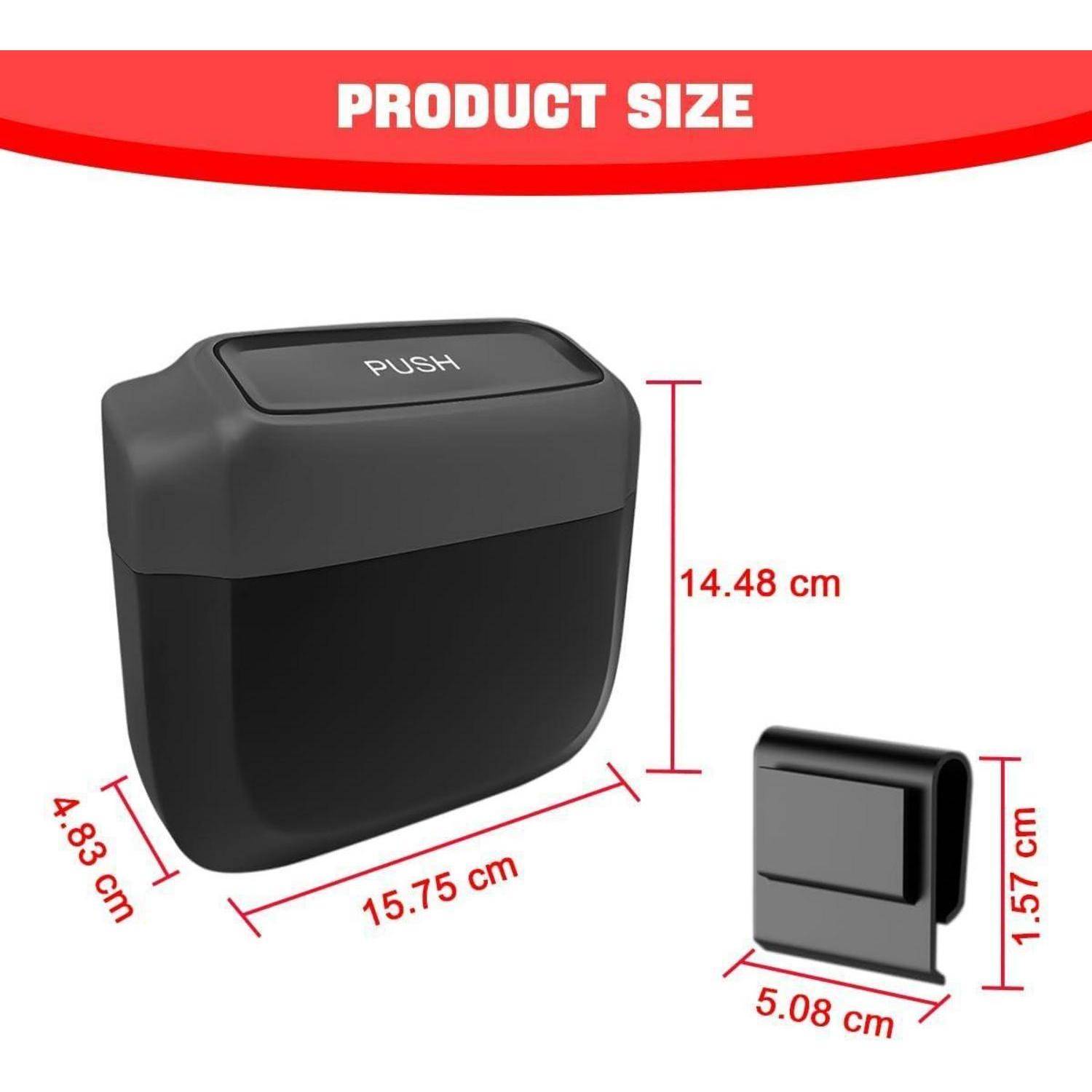 JNNJ Mini Auto Mülleimer, Tragbare Mini Autoabfalleimer, Auto Mini-Mülleimer Mit Deckel, Plastik Auto Mini Mülleimer, Multifunktionaler Auto-Mülle