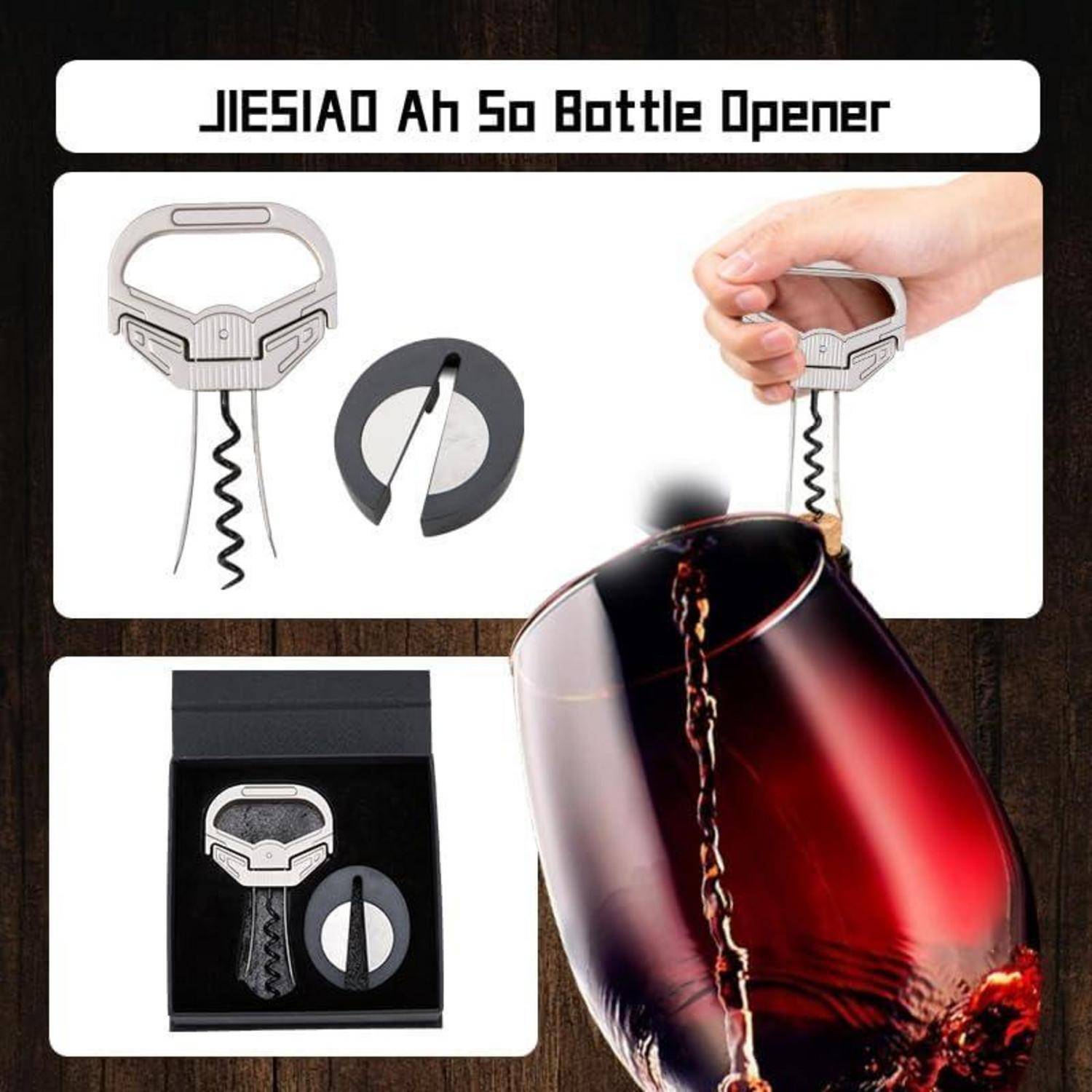 Produktbild eines „JIESIAD Ah So Bottle Opener