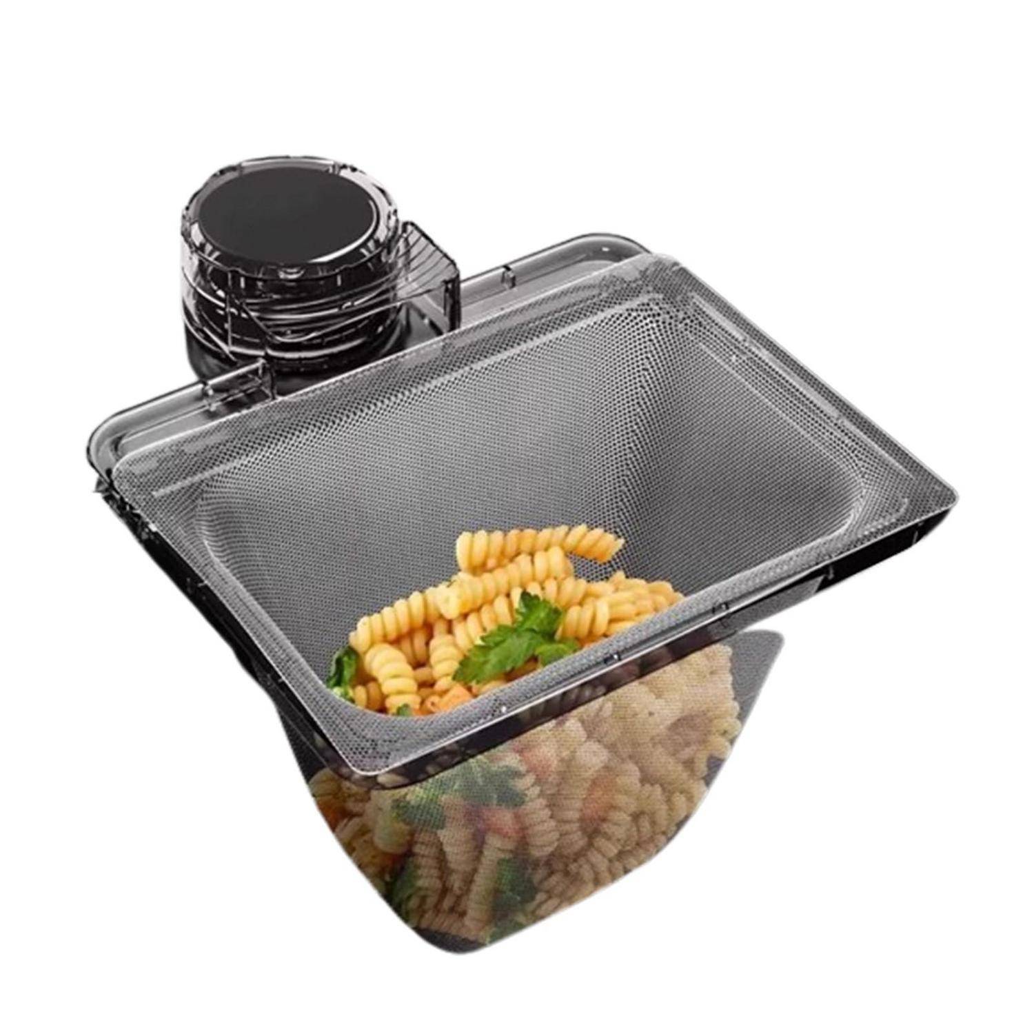 HORREX 100 Stück Sieb für Spülbecken und 1 Saugnapf Halterung, Abflusssieb Küchenspüle, Spülbeckensieb, Siebfilter Zum Einhängen, Küchenabflus