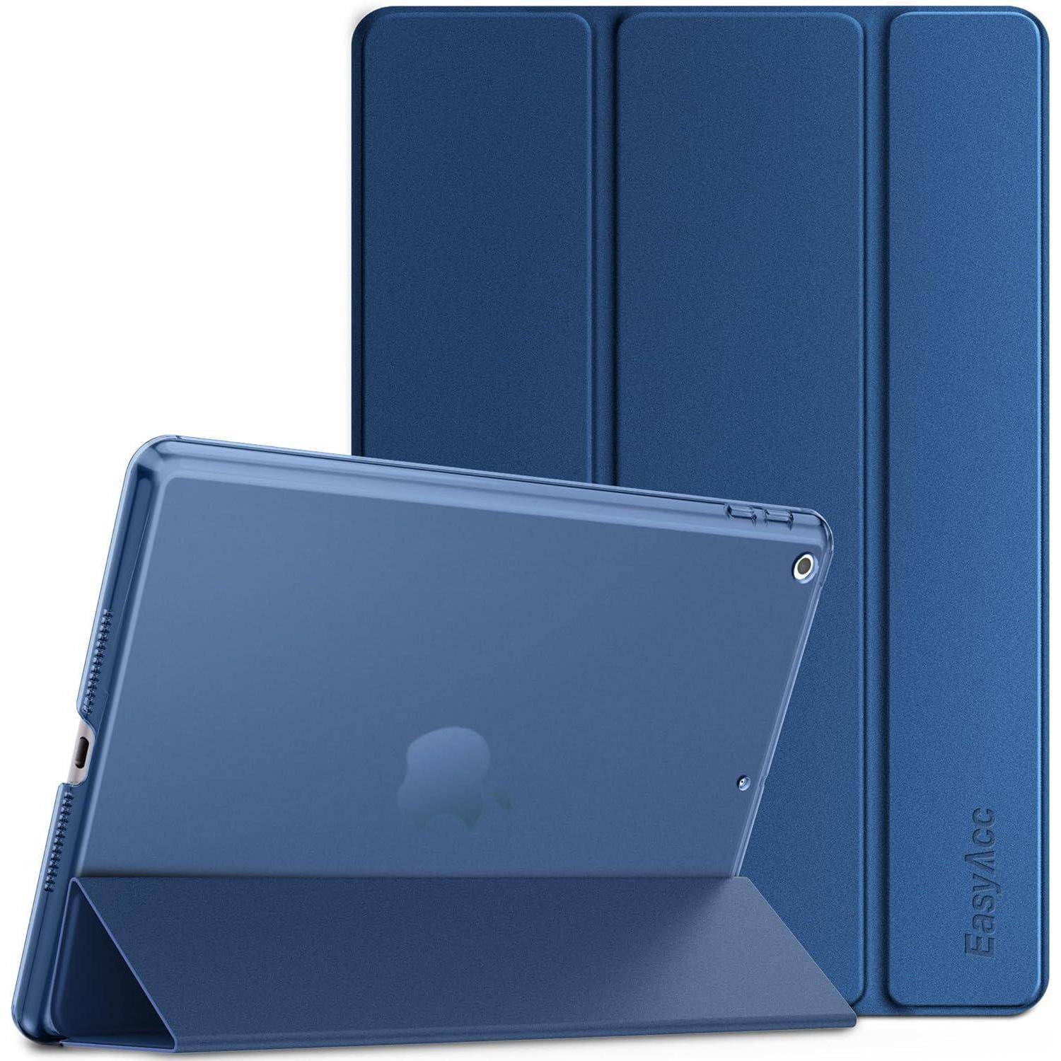 EasyAcc Hülle Kompatibel mit iPad 10.2 Zoll 9. / 8. und 7 Generation, Modell 2021 2020 2019 - Ultradünn Schutzhülle mit Transparenter Rückseite Ab