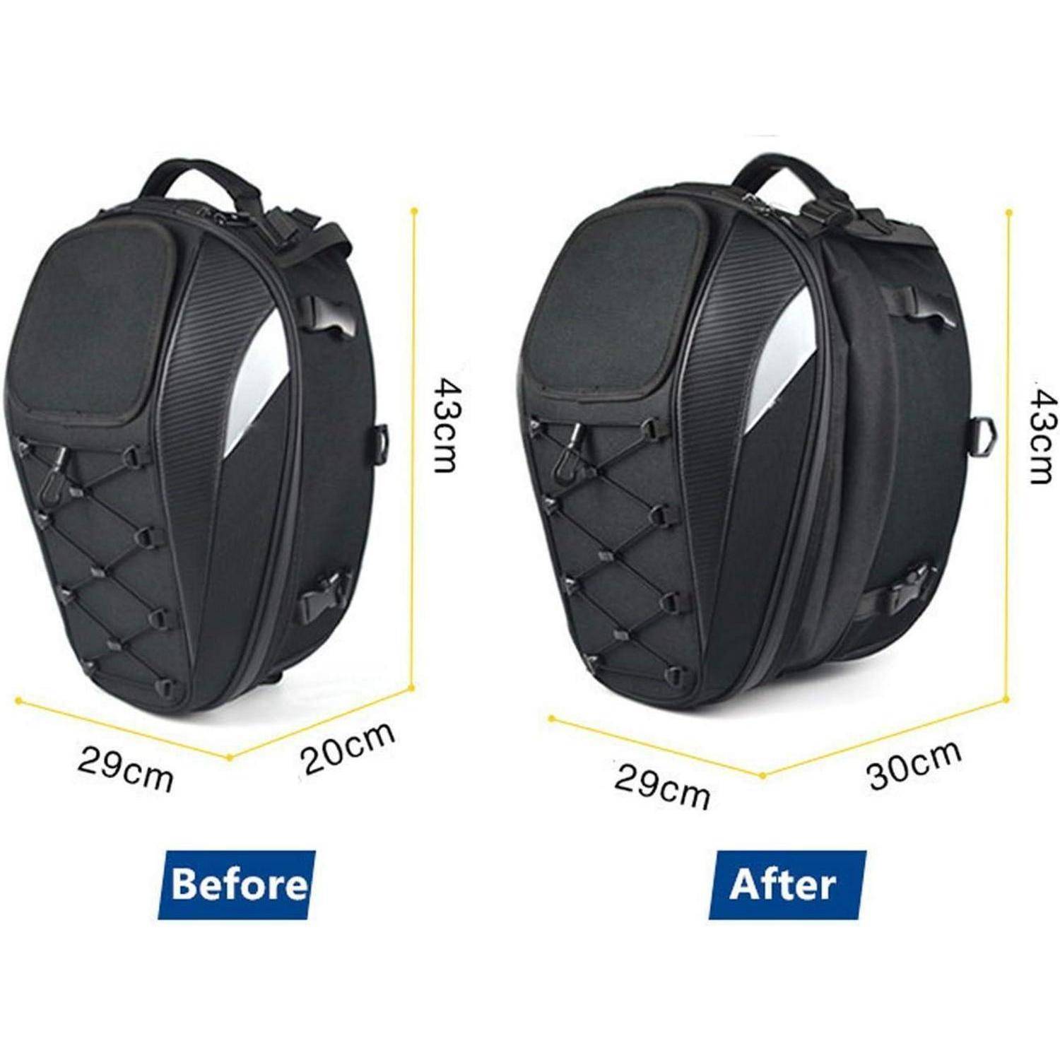 Hecktasche Motorrad,Motorrad-Sitztasche,Rucksack Wasserdicht Gepäck Taschen Helm Tasche Aufbewahrungstaschen