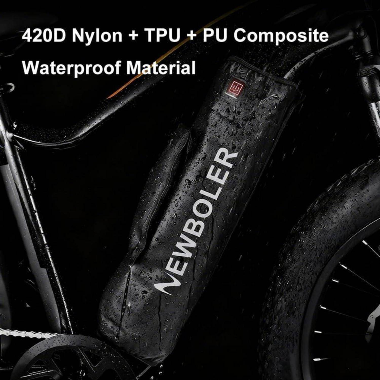 Beheizerte E-Bike Akku-Hülle, wasserdichte Thermo-Schutzhülle für Elektrofahrräder, Verlängert Akkulaufzeit und Reichweite im Winter für Pendler