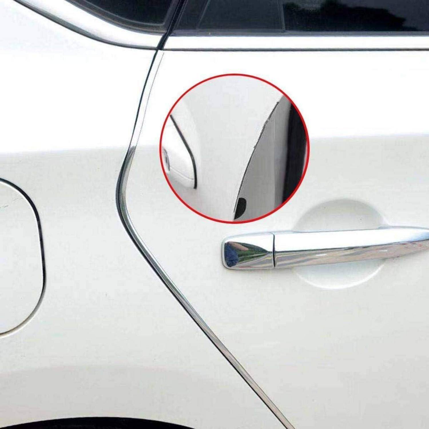 32.8ft 10m TPO Gummi Autotür Schutz, Autotür Kantenschutz, Auto Schutzleisten für Tür Rand, Trunk Tür, Metallkanten (Silbrig)