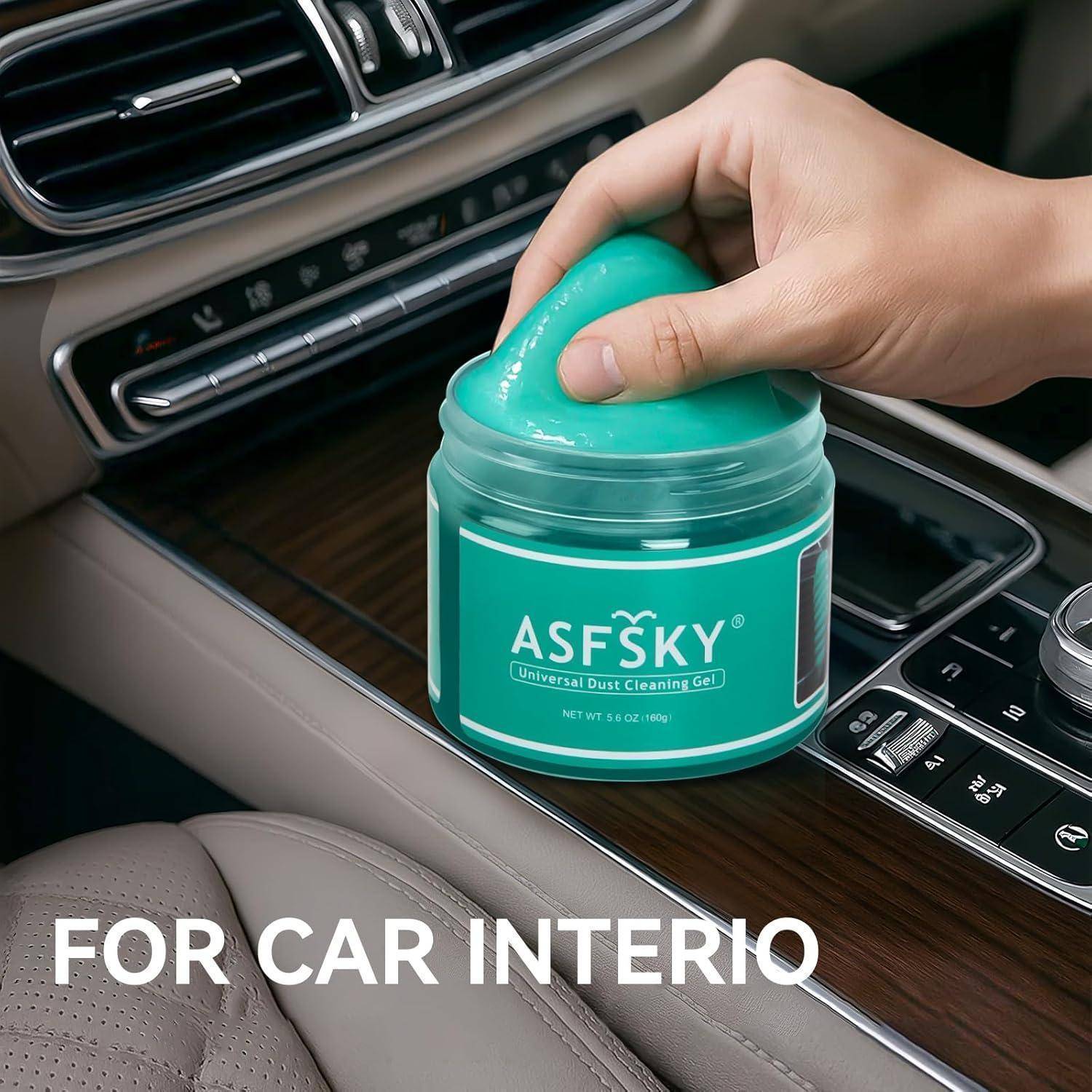 ASFSKY 2 Stück Tastatur Reiniger Gel, Reinigungsgel für Auto Innenraum Reiniger Umweltfreundlichem, Reinigungsschleim Universeller Staubreiniger fü