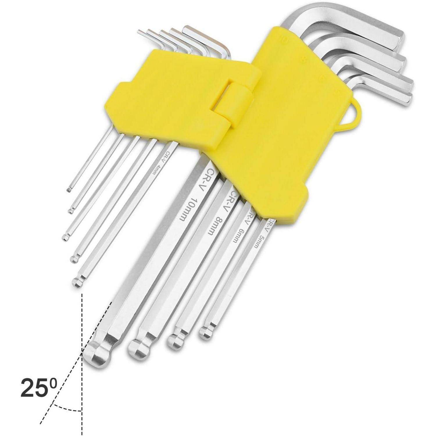 Gunpla Innensechskantschlüssel Set/Satz 9 Stück Winkelschlüsselsatz für Innensechskant-Schrauben,Lang, 1.5 bis 10 mm Lang 1.5-10mm