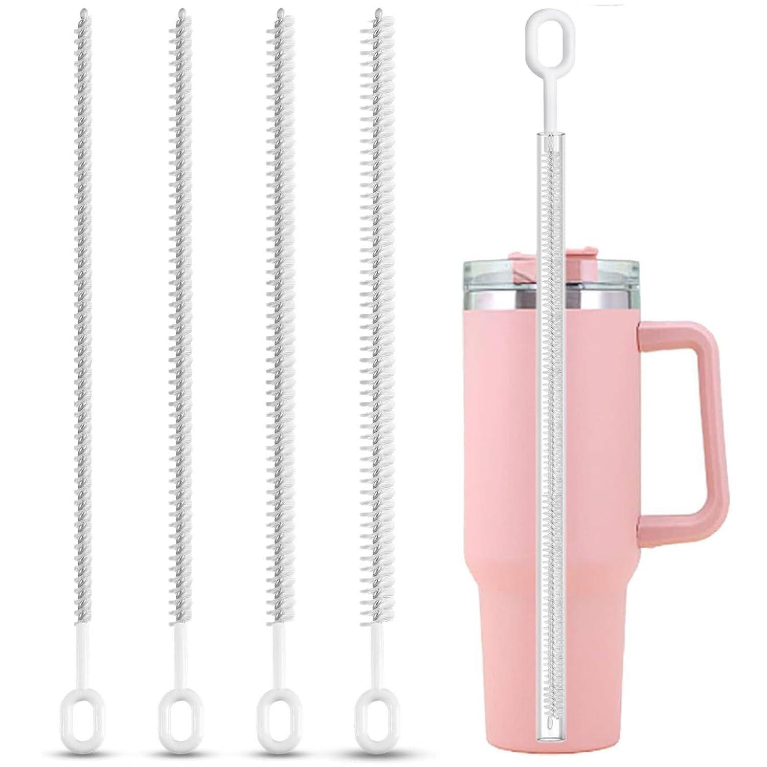 ALINK Heavy-Duty Strohhalm Reinigungsbürsten für Stanley Tumbler, 6mm & 10mm Strohhalm-Reinigungsbürste für verschiedene Strohhalmgrößen,Volle B
