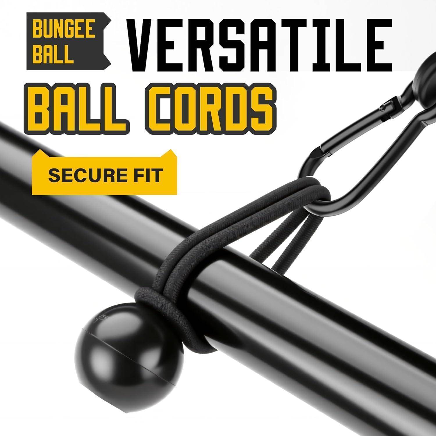 Rugtol Expander mit Haken, 12er Allzweck-Set für Outdoor 120 cm Verstellbar Spanngummi mit Karabiner Schwarz, 15cm Spanngummis mit Kugel