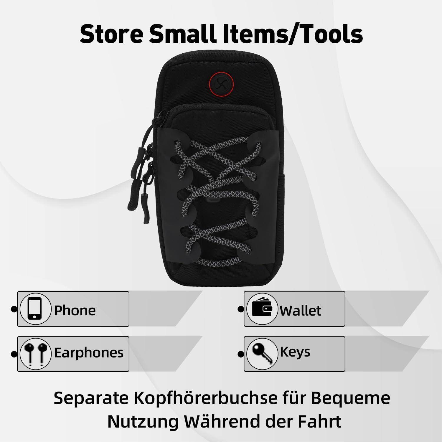 JFG RACING Motorrad Werkzeugtasche,wasserdichte Verschleißfeste Reflektierende Design Handytasche Batterie Rahmentasche für Surron/Talaria Sting/X16
