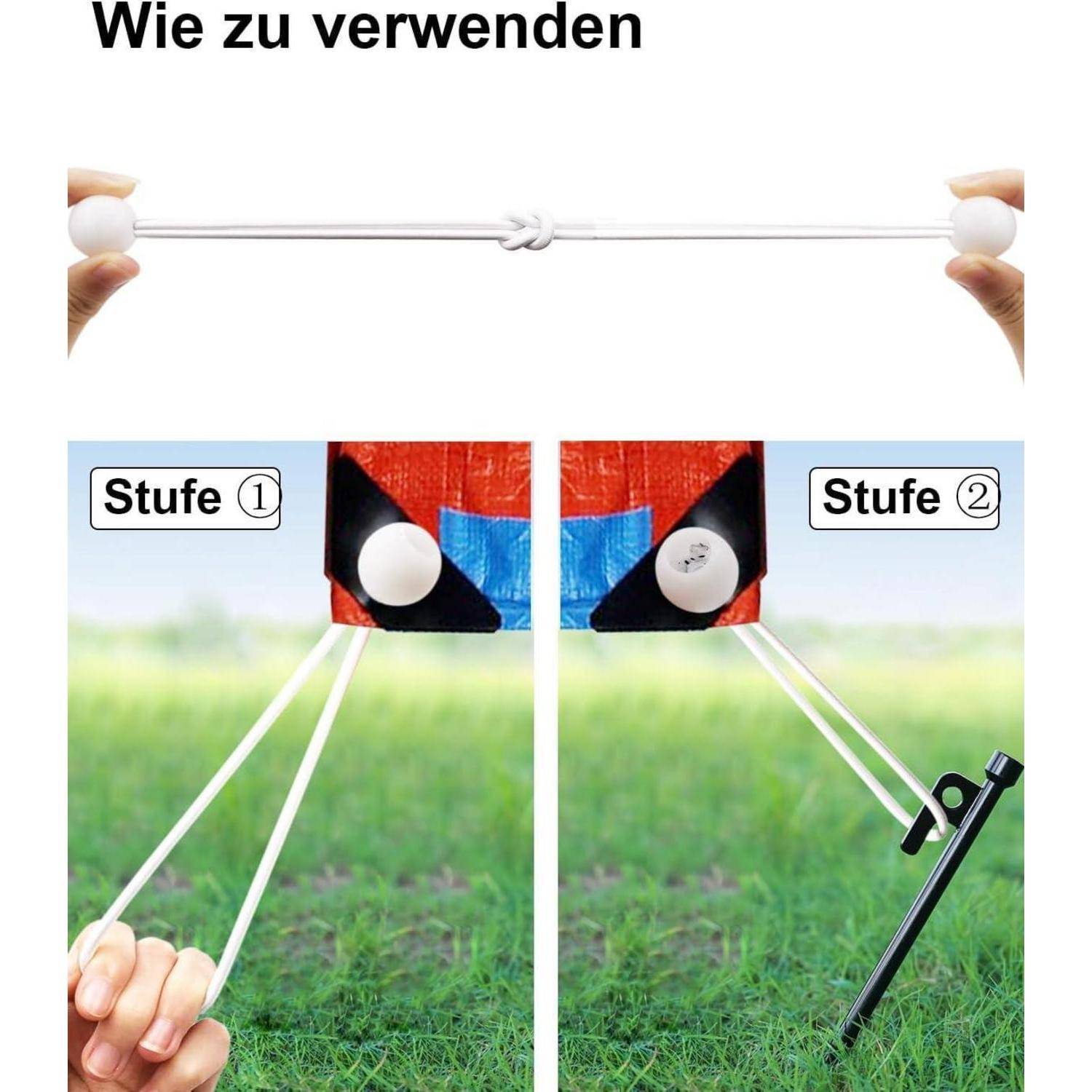 Wie man eine Schleuder verwendet: Schritt 1 Ziehen Sie das Gummiband mit einer Murmel zurück, Schritt 2 Zielen Sie und lassen Sie los, um sie abzuschießen.