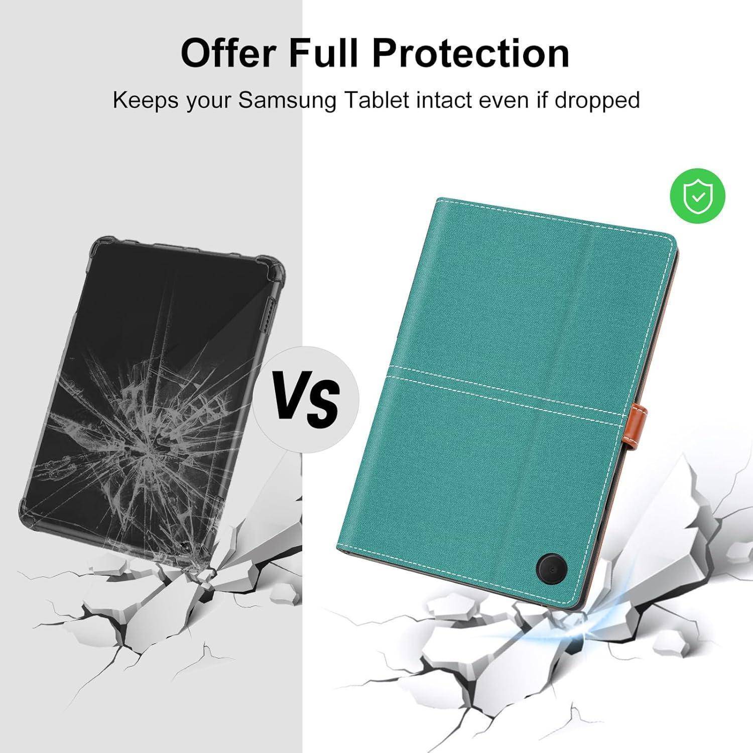 DLveer Hülle für Samsung Galaxy Tab A9+ Plus (11'', 2023) - PU Leder+Soft TPU Hülle für Galaxy Tab A9+ 11 Zoll (SM-X210, SM-X215, SM-X216B) mit Mu