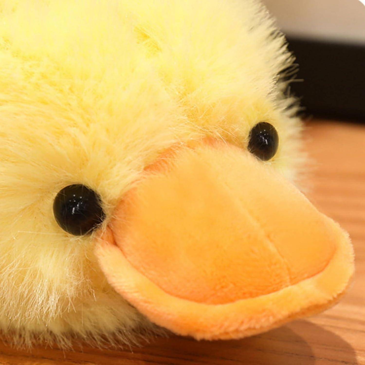 Ente Kuscheltier, PlüSchtier Gans Spielzeug Einfache Dekoration Wurfkissen Stofftier, zum Spielen und Kuscheln, Geschenk für Kinder Mädchen (30 cm