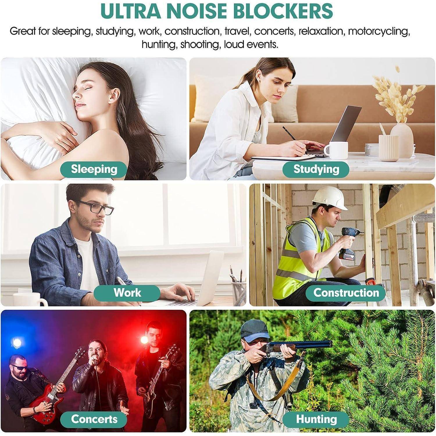 Infografik mit dem Titel „ULTRA NOISE BLOCKERS