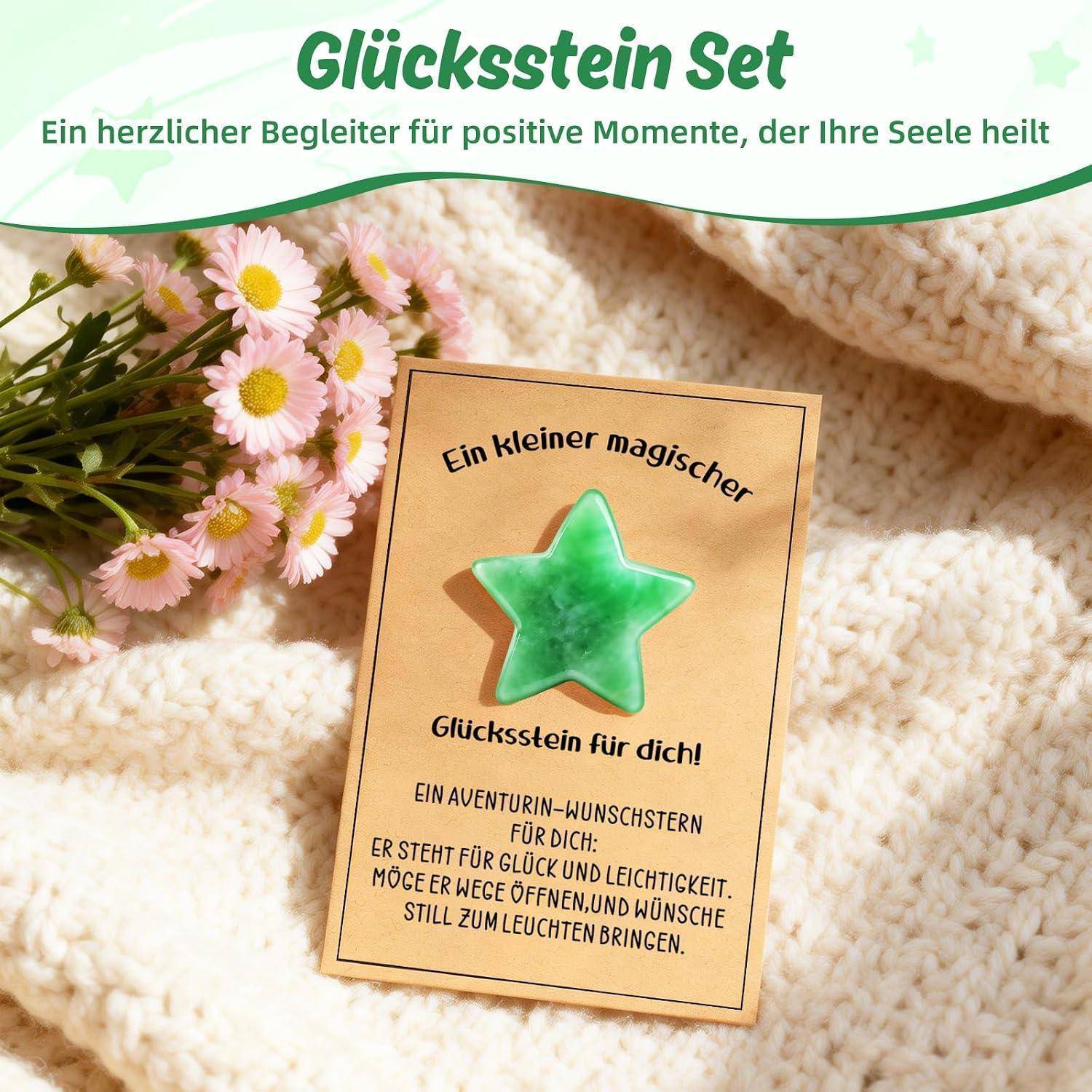 Geschenkset-Paket mit der Bezeichnung „Glücksstein Set