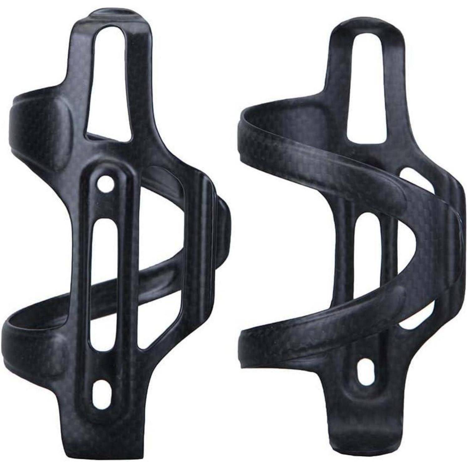 2 Stück Fahrrad Flaschenhalter Voll Carbon Wasserflaschenhalter Leicht Getränkhalter für Mountainbike Rennrad (Matt-Right)