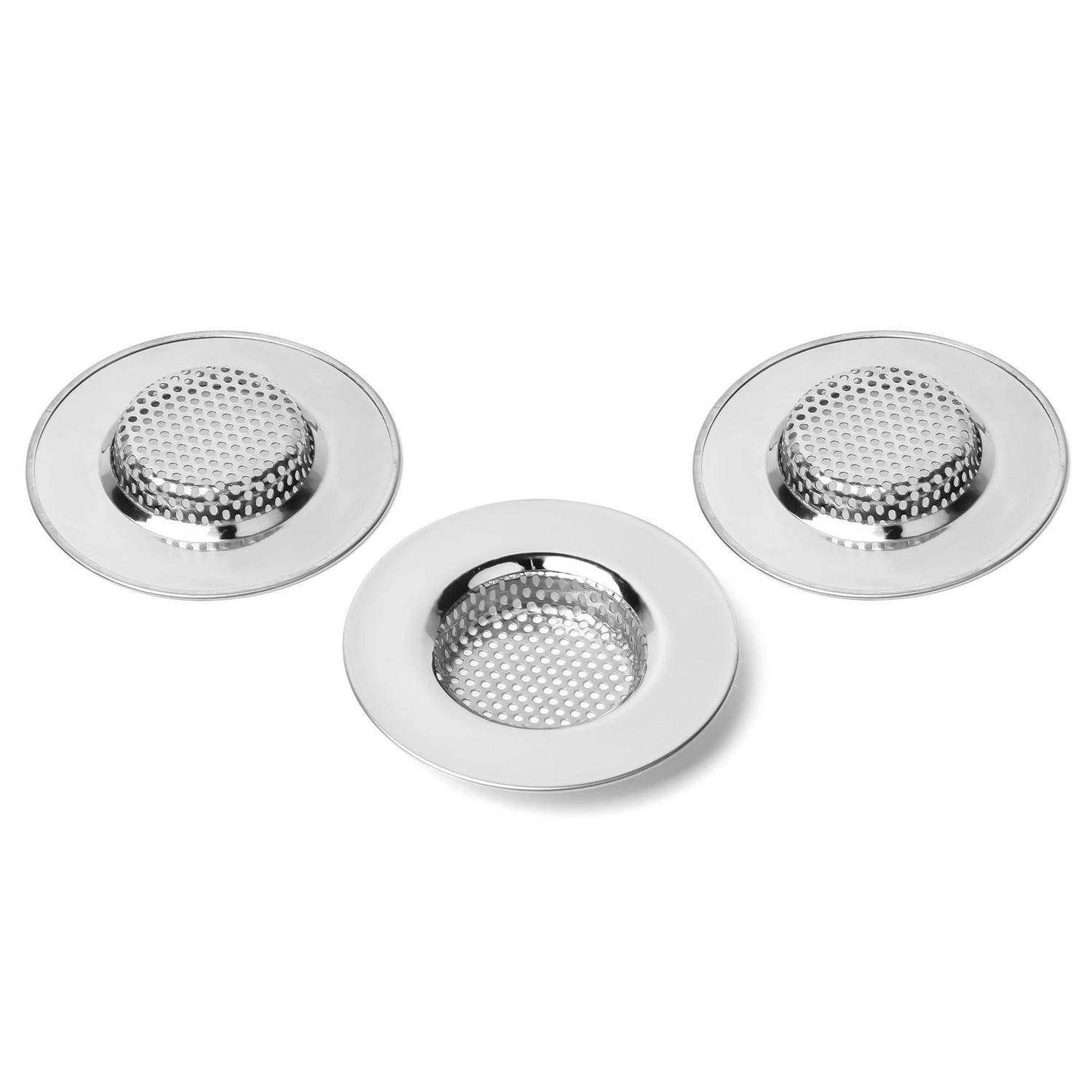 Abflusssieb, Küchen Spüle Sieb, Sieb Edelstahl Waschbecken, Verhindern Verstopfung, Außendurchmesser 2.75 Zoll /7CM 3 Stück (Klein) ⑤77mm(3 Pcs,