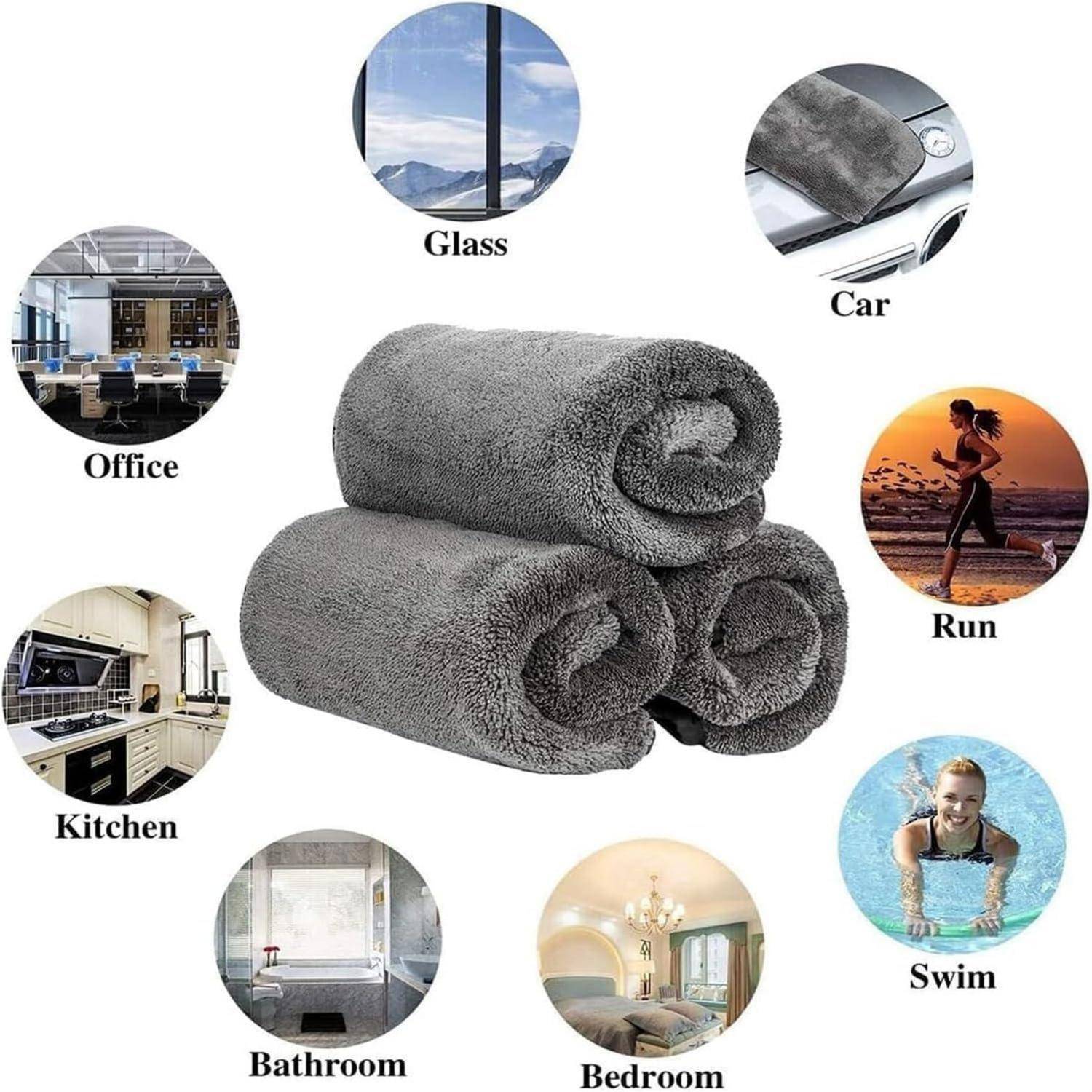Tarange Ultra-Wipes Trockentuch Dusche, Wundertuch, Ultra Wipes Trockentücher Auto Trockentuch, Super Saugfähig, Microfibre Car Cleaning Cloth, Troc