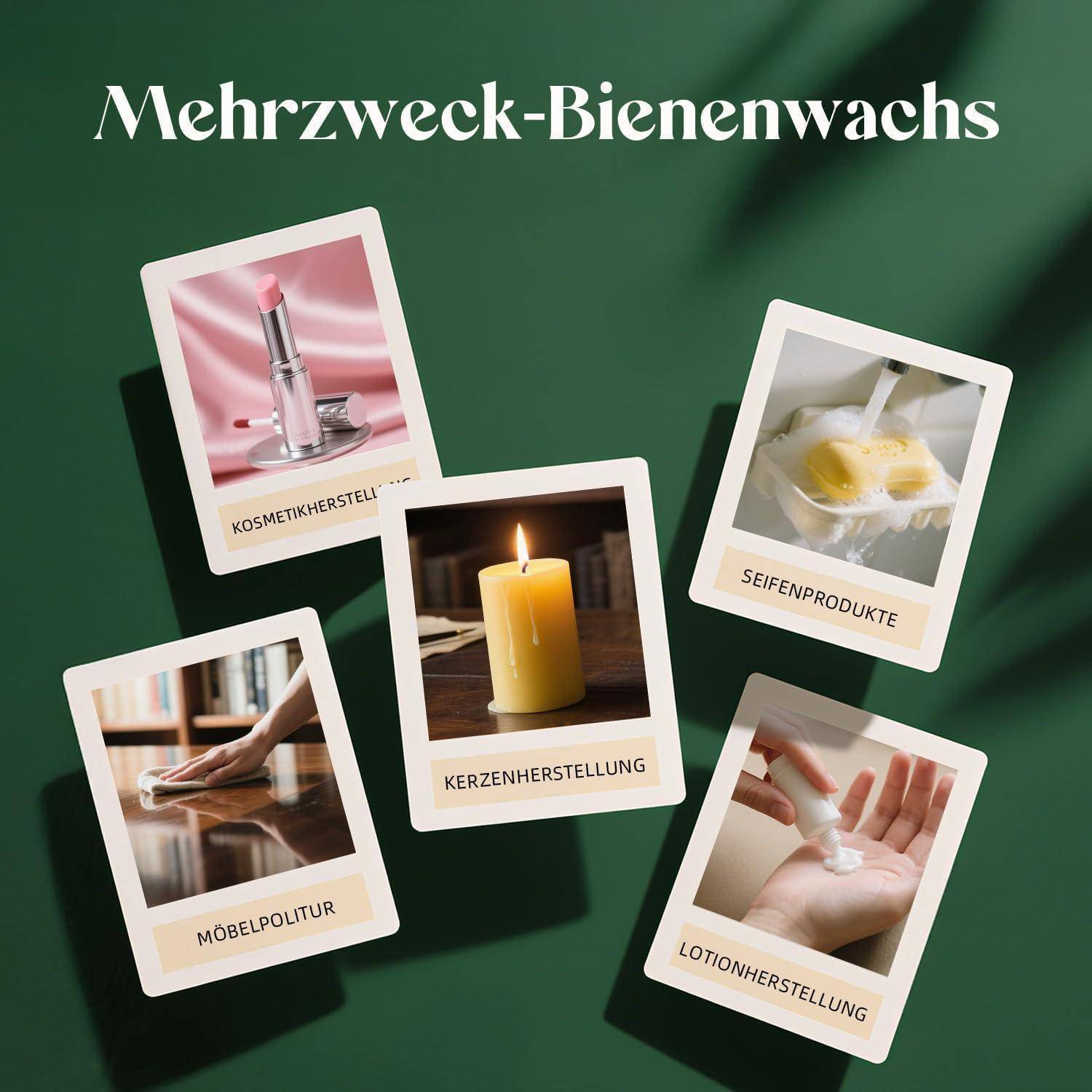 Grafik mit dem Titel „Mehrzweck-Bienenwachs