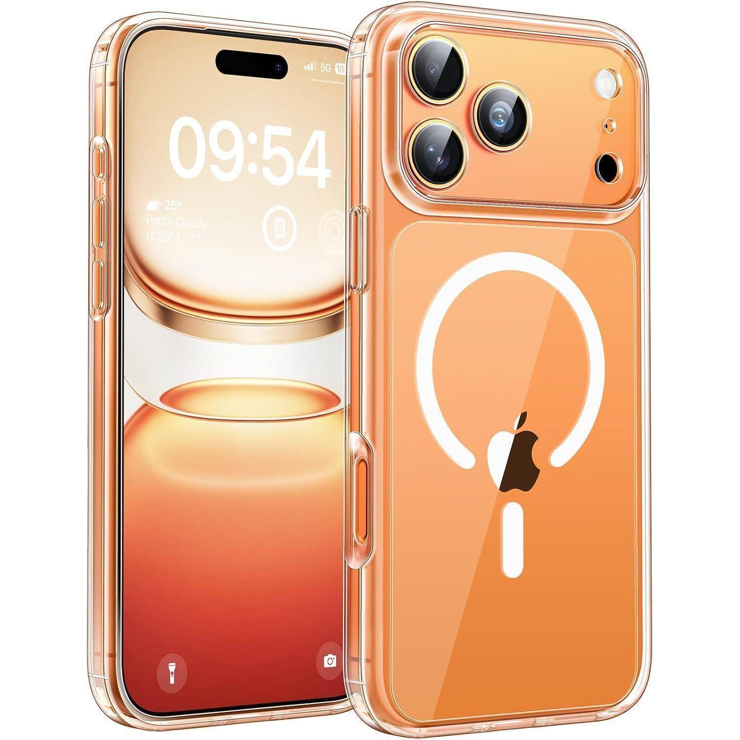 TOCOL für iPhone 17 Pro Max Hülle für MagSafe, Vollständiger Kameraschutz, Nie Vergilbung, Stoßfest Kratzfest Magnetisch Handyhülle für iPhone