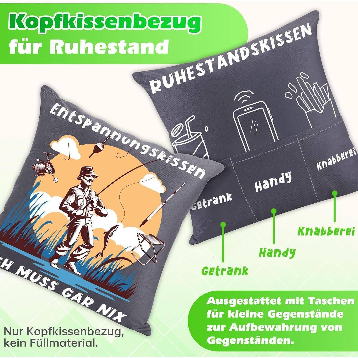 ZJTAPE Rentner Geschenk Männer - Witzige Geschenkbeutel Set, Renteneintritt Geschenk mit Grußkarte, Lustige Socken, Zierkissenbezüge, Lustige Ruhes
