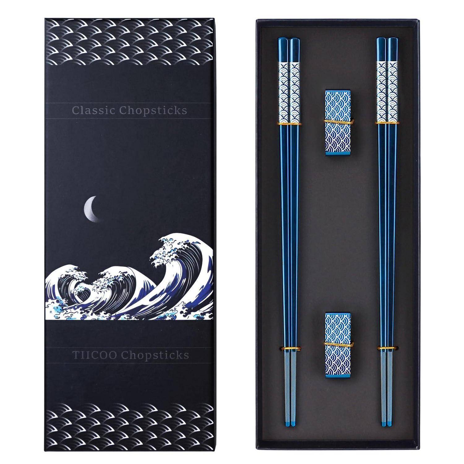 Schwarze Geschenkbox für „Classic Chopsticks