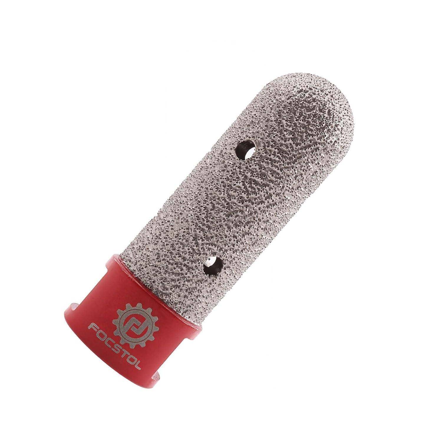 FOCSTOL Diamant Fingerfräser - 20mm Diamant Fingerbohrer zum Vergrößern Schleifen und Formen Vorhandener Löcher in Fliesen Porzellan Keramik Marmo