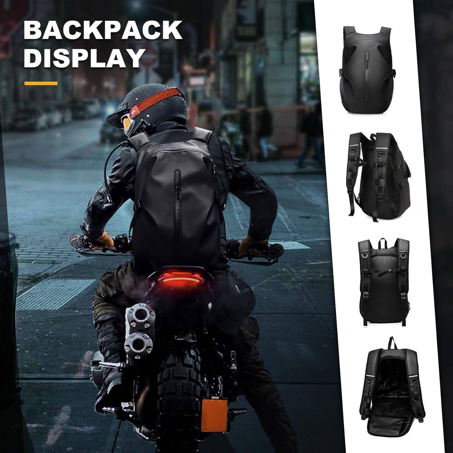 Motorrad Rucksack Wasserdicht Herren Damen Helm Rucksack Motorrad Rucksäcke Helmtasche Motorradrucksack Helmrucksack Motorradhelm Leicht Reise Rucks